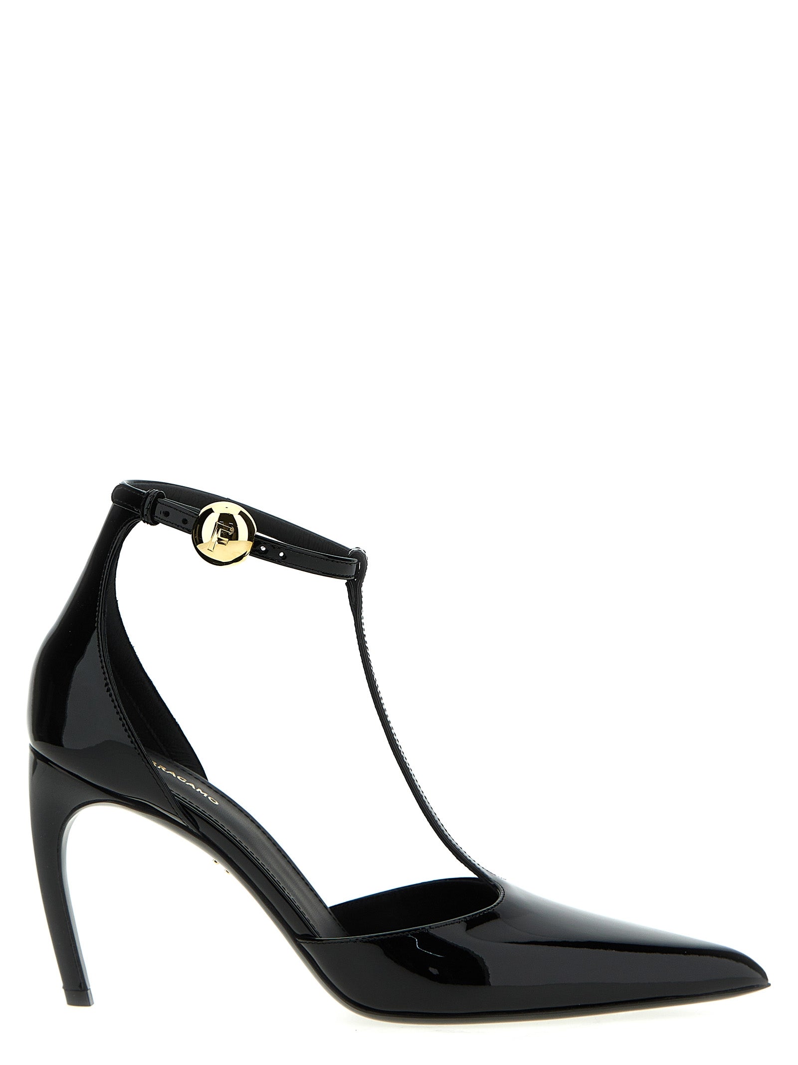 Ferragamo-Odette Decollete Nero-Donna