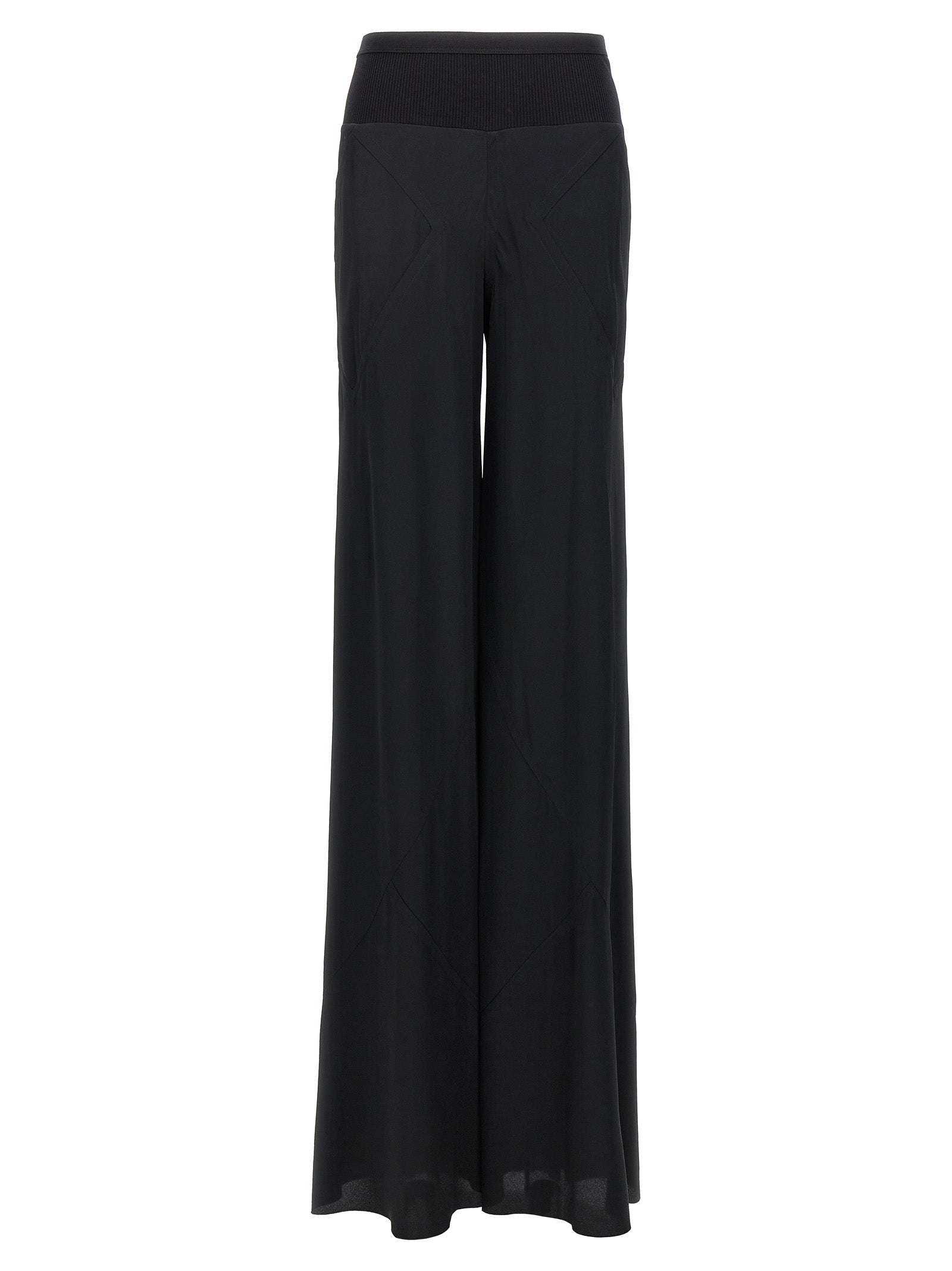 Rick Owens-Bias Pantaloni Nero-Donna