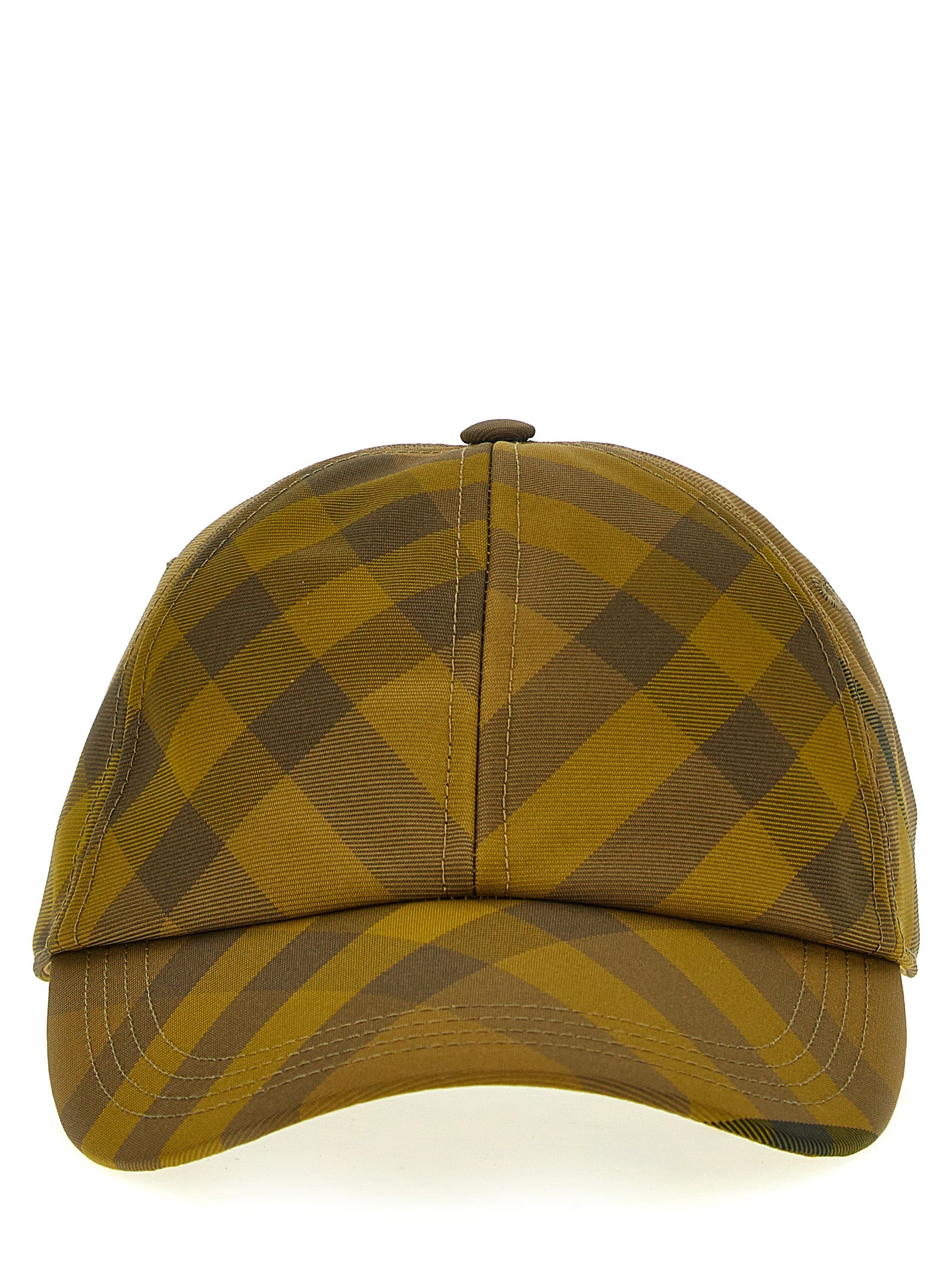 Burberry-Check Cap Cappelli Giallo-Uomo