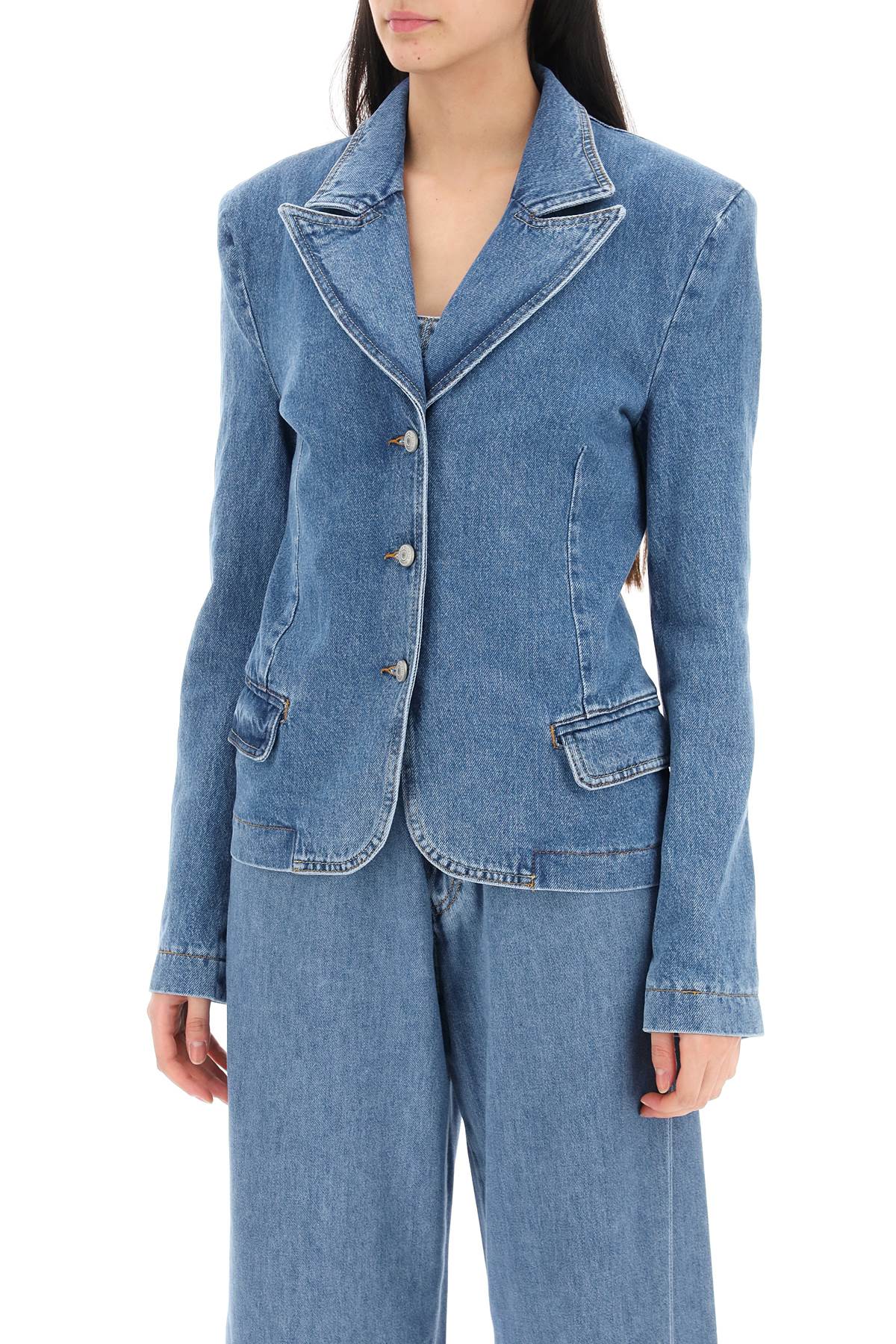 Magda Butrym-Giacca Monopetto In Denim-Donna