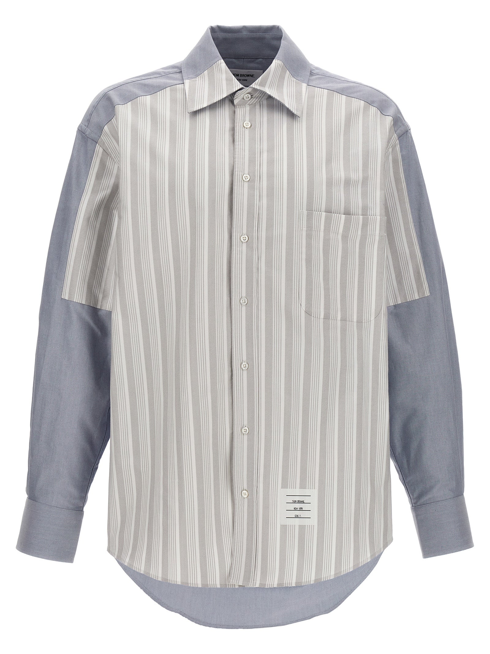 Thom Browne-Patchwork Shirt Camicie Multicolor-Uomo