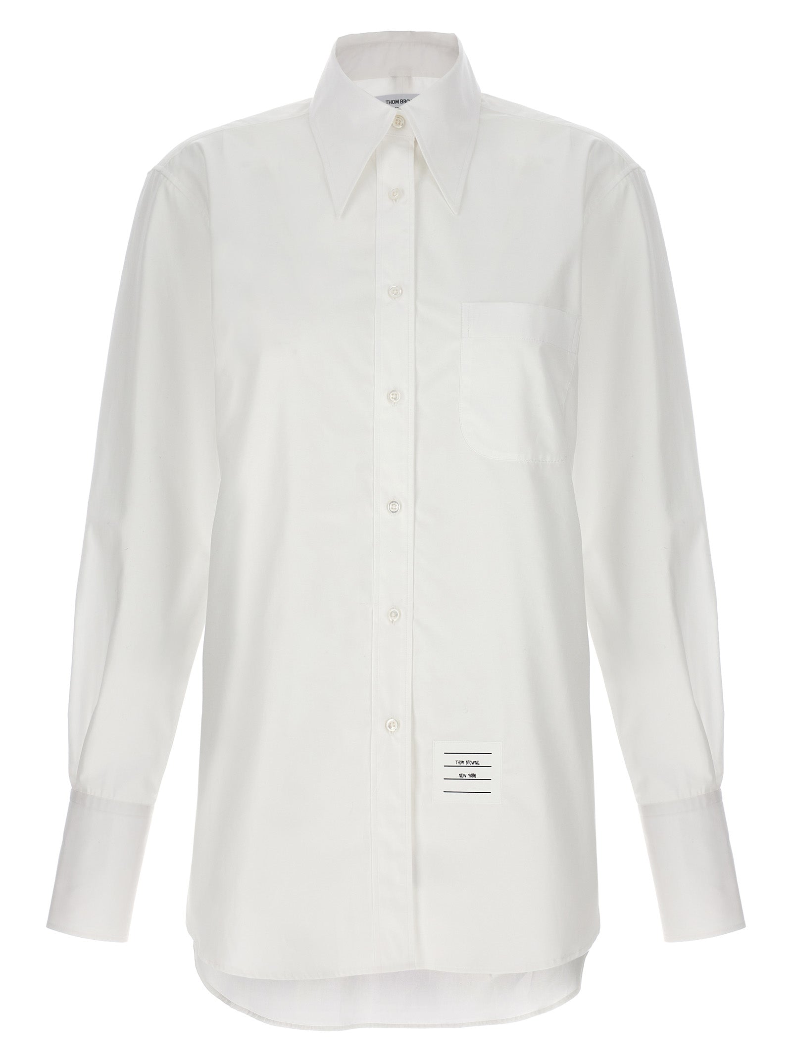 Thom Browne-Exaggerated Point Collar Camicie Bianco-Donna