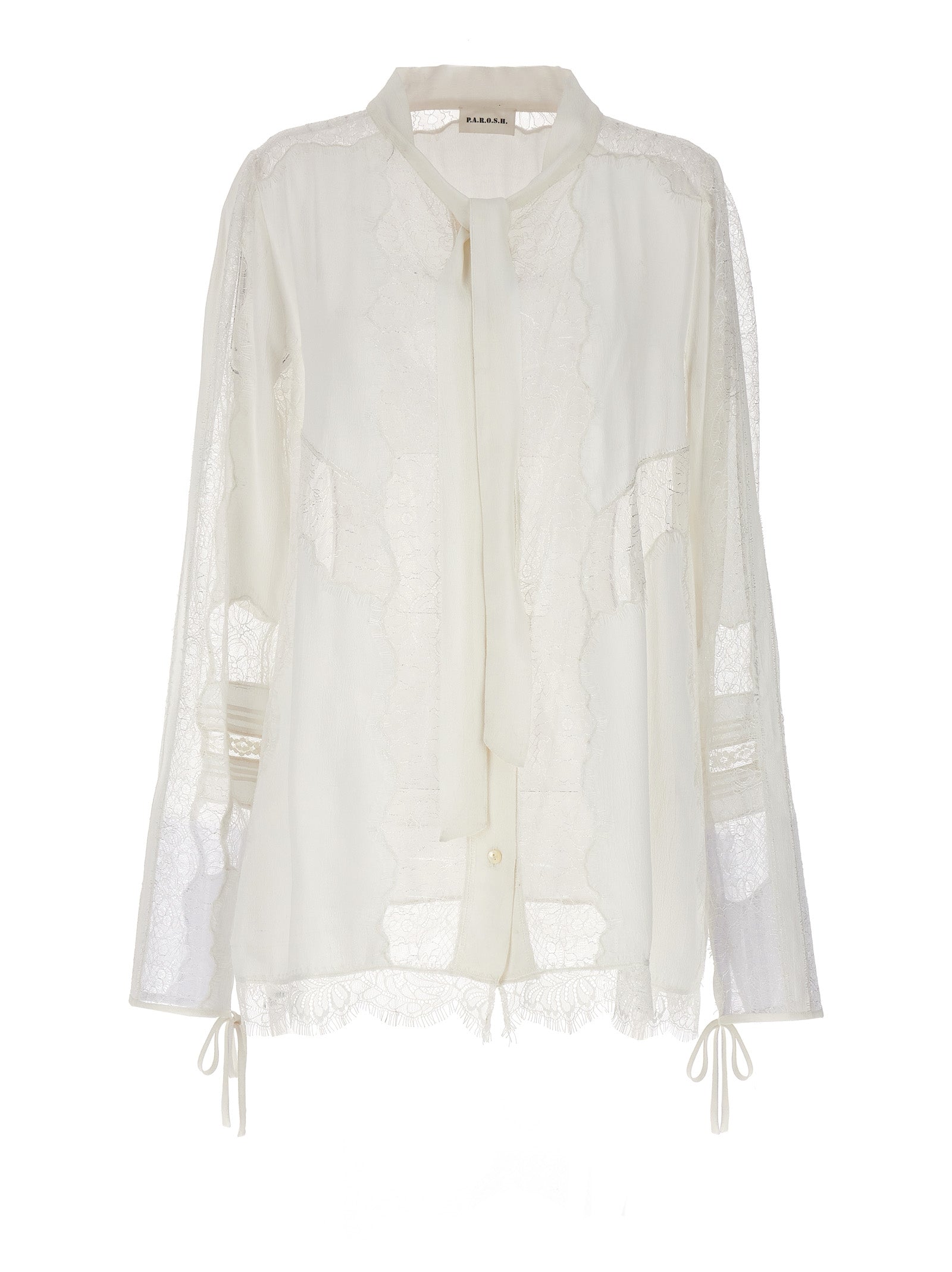 P. A.R. O.S. H.-Lace Shirt Camicie Bianco-Donna