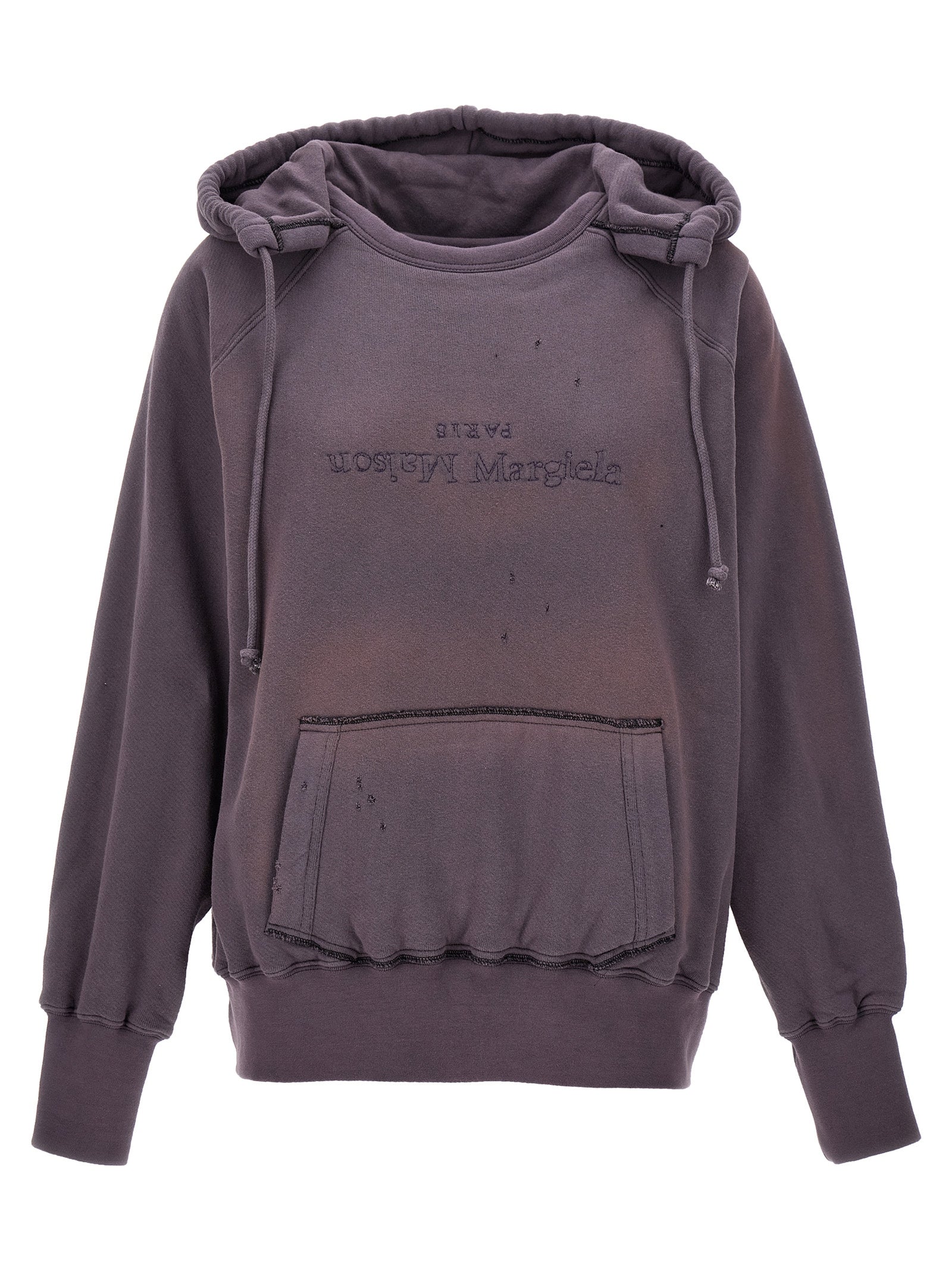 Maison Margiela-Logo Reverse Felpe Viola-Donna