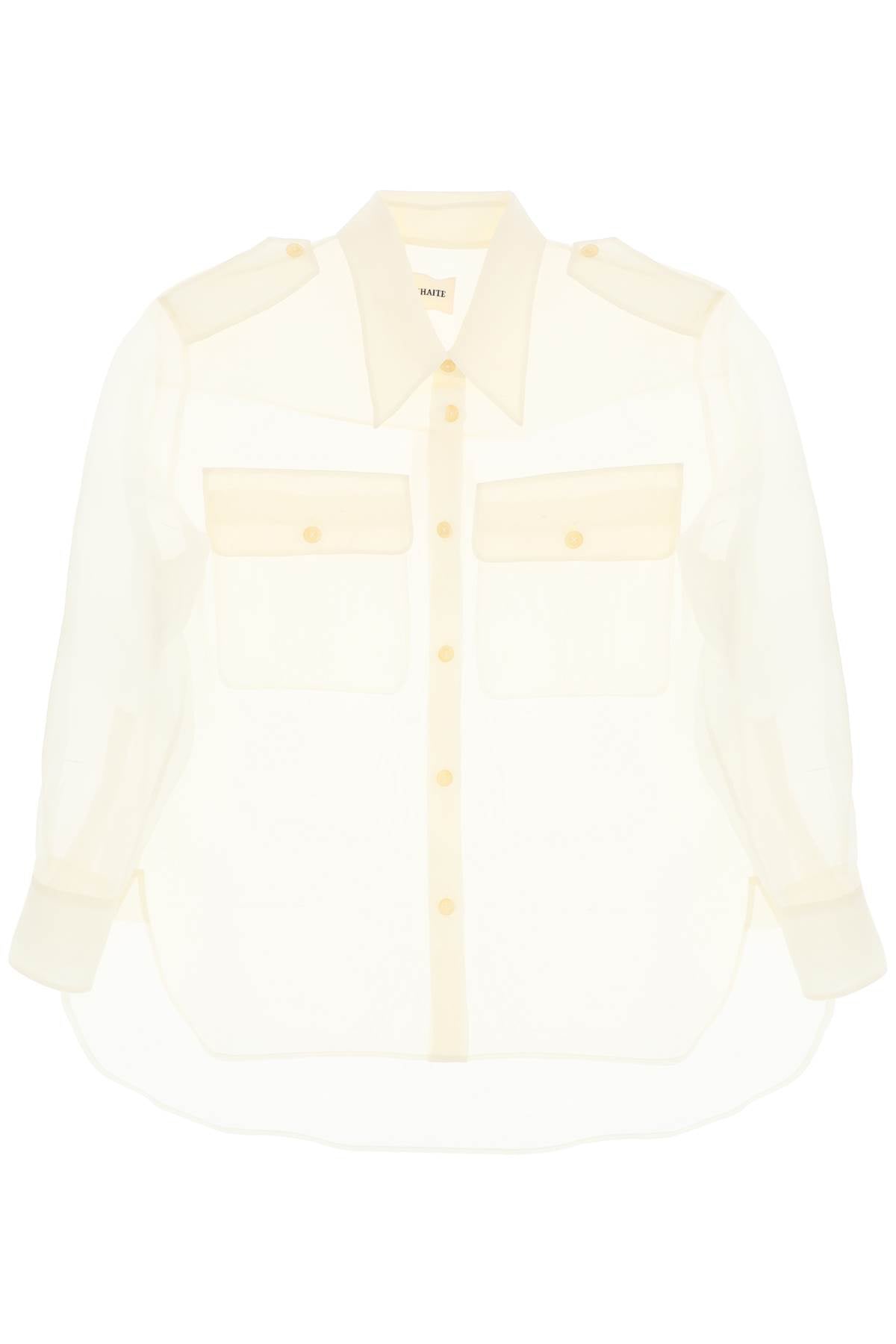 Khaite-Camicia Oversize In Organza Missa-Donna