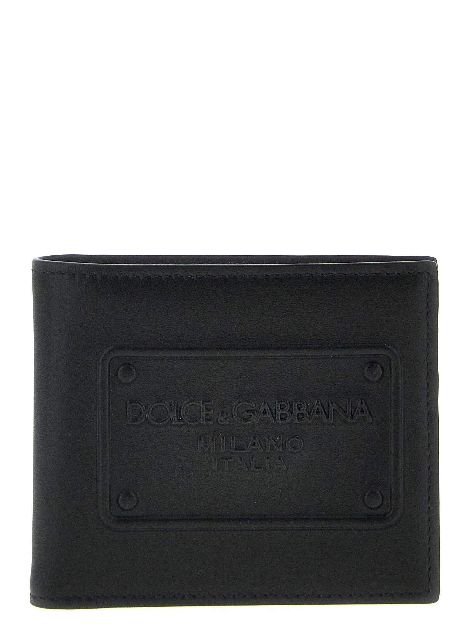 Dolce & Gabbana-Logo Wallet Portafogli Nero-Uomo