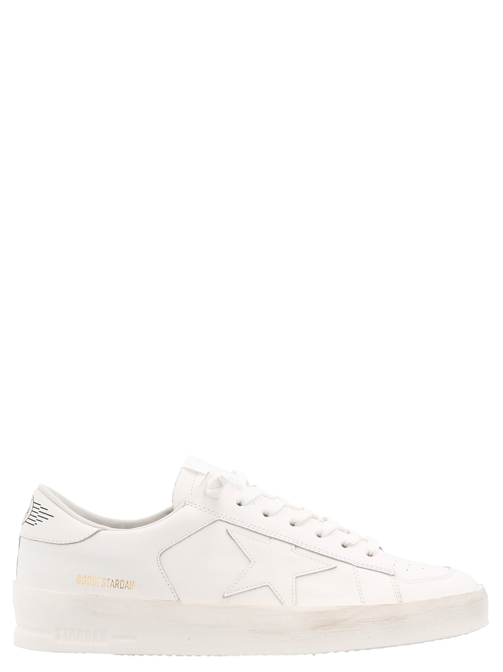 Golden Goose-Stardan Sneakers Bianco-Uomo