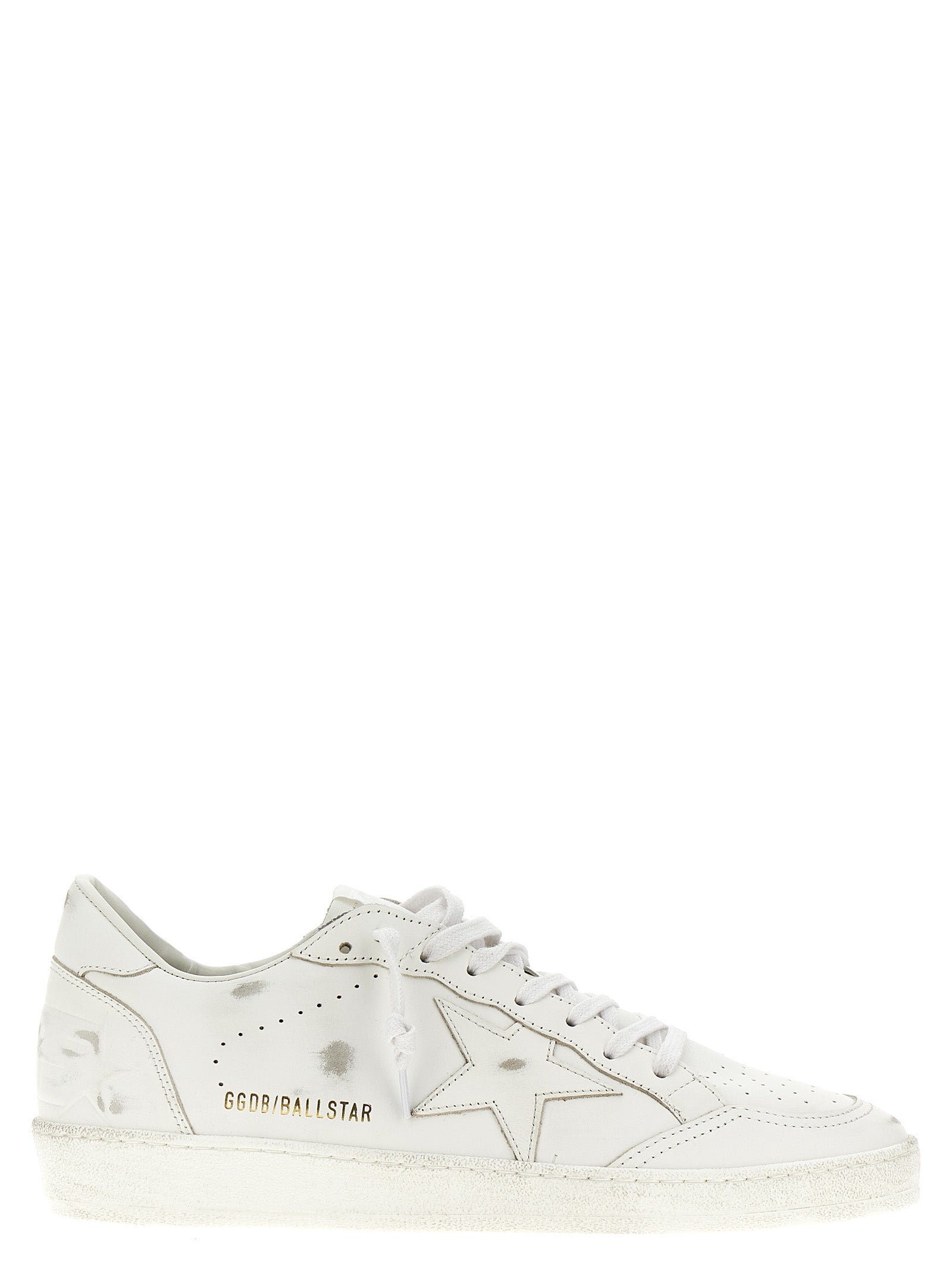 Golden Goose-Ballstar Sneakers Bianco-Uomo