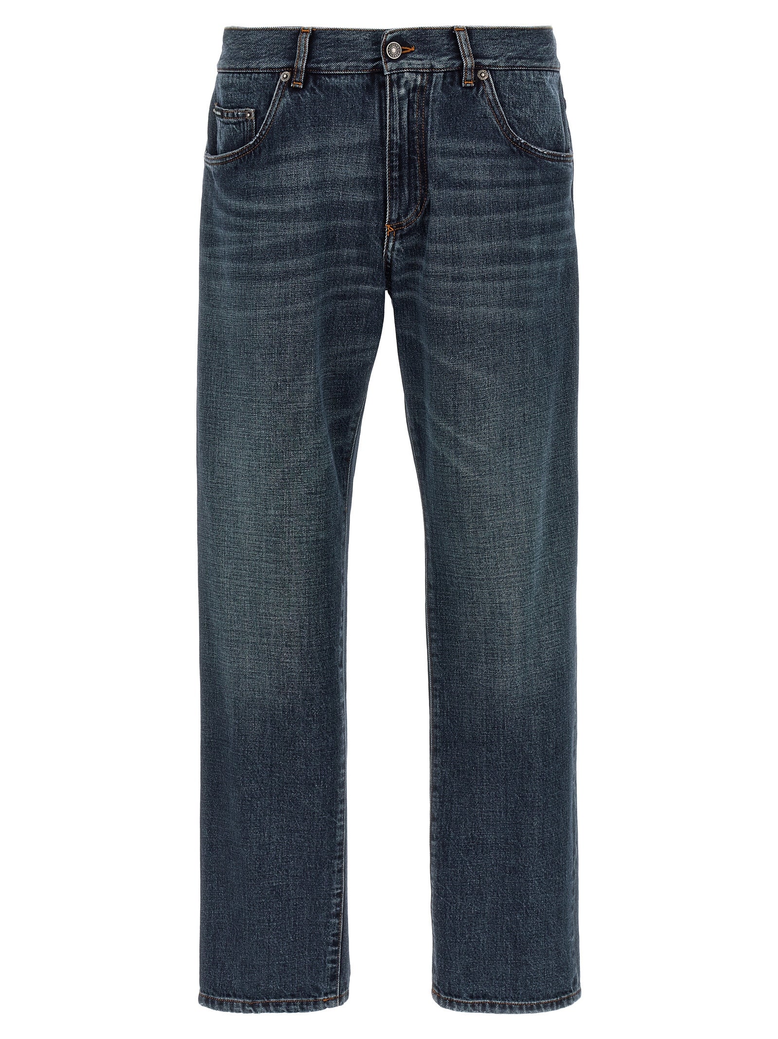 Dolce & Gabbana-5-Pocket Jeans Blu-Uomo