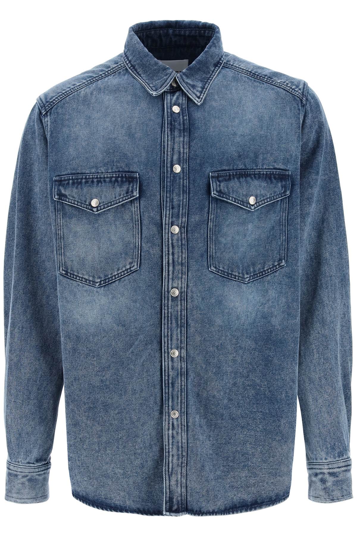 Marant-Overshirt In Denim Tailly-Uomo