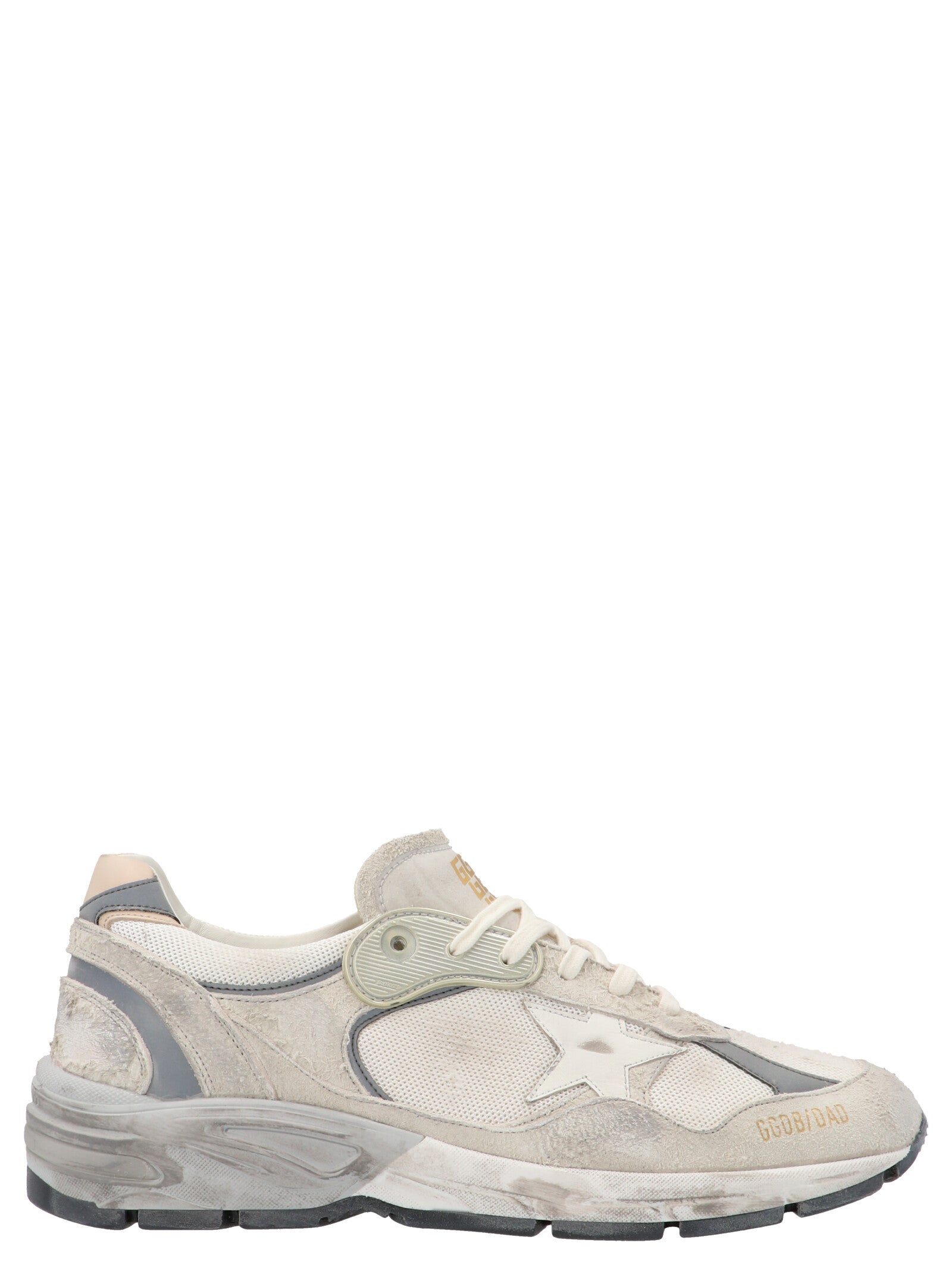 Golden Goose-Dad Sneakers Grigio-Uomo