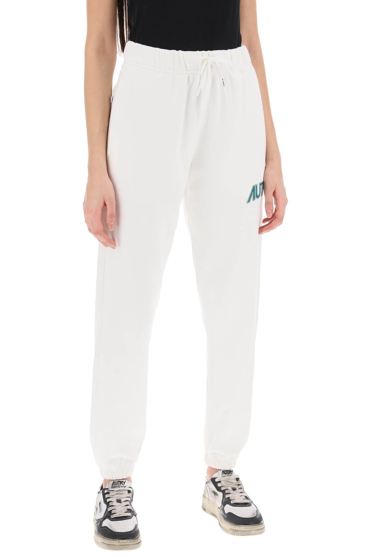 Autry-Pantaloni Sportivi Con Stampa Logo-Donna