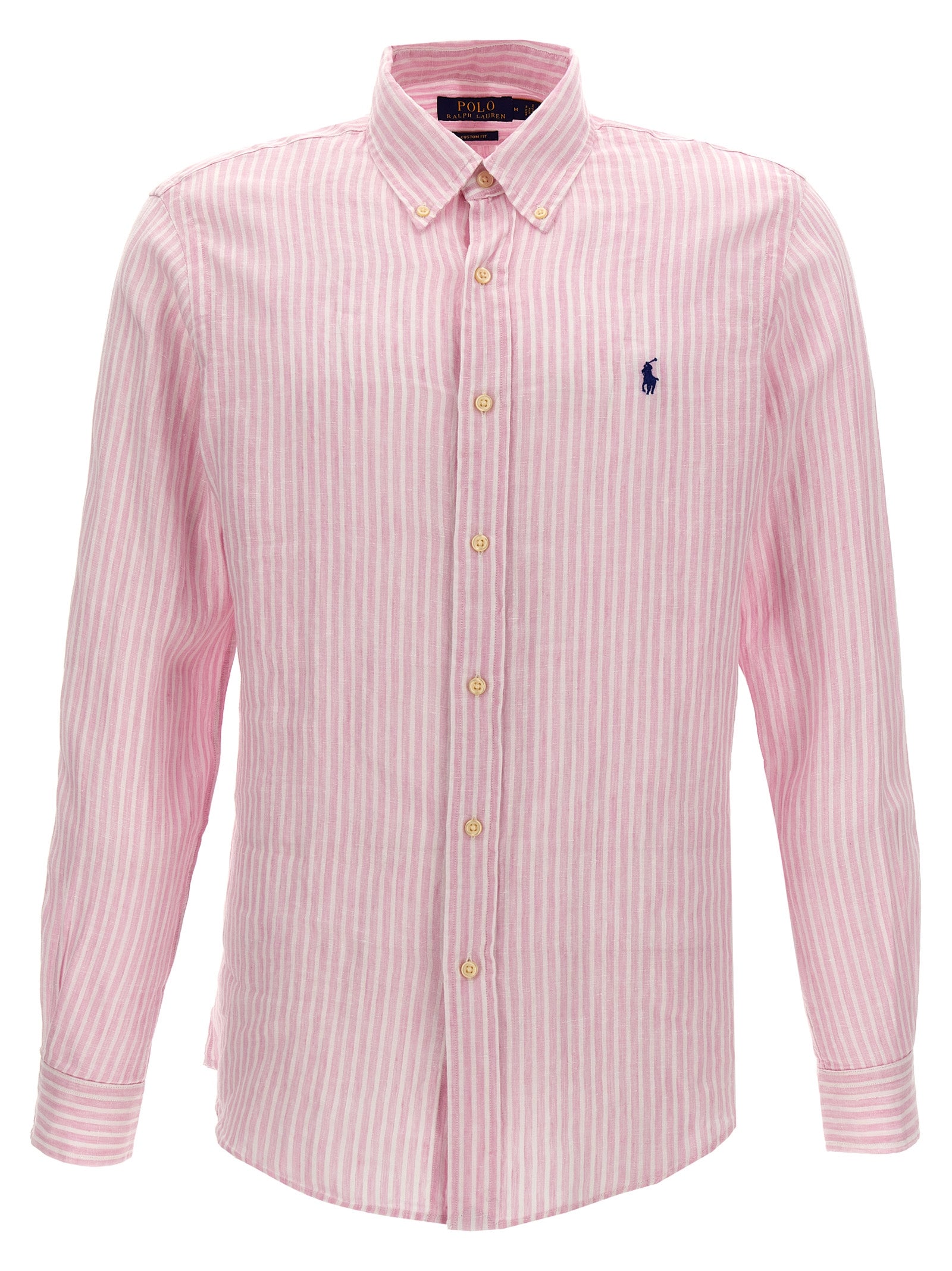 Polo Ralph Lauren-Striped Linen Shirt Camicie Rosa-Uomo