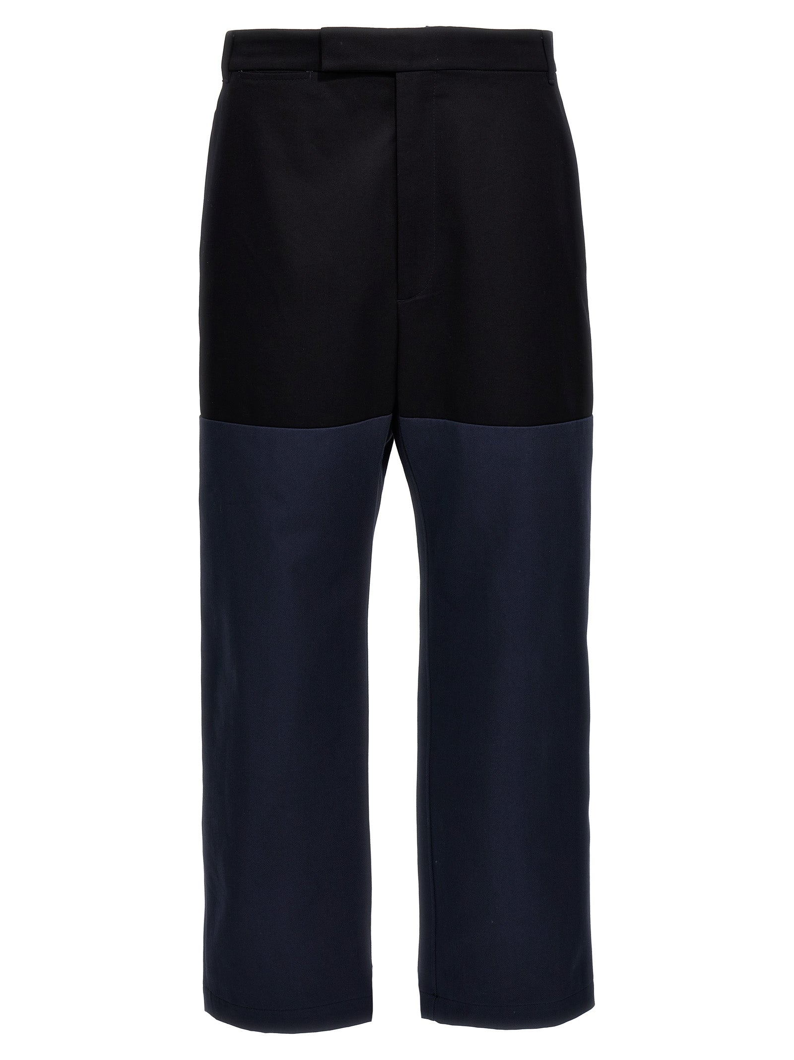 Thom Browne-Unconstructed Combo Pantaloni Blu-Uomo