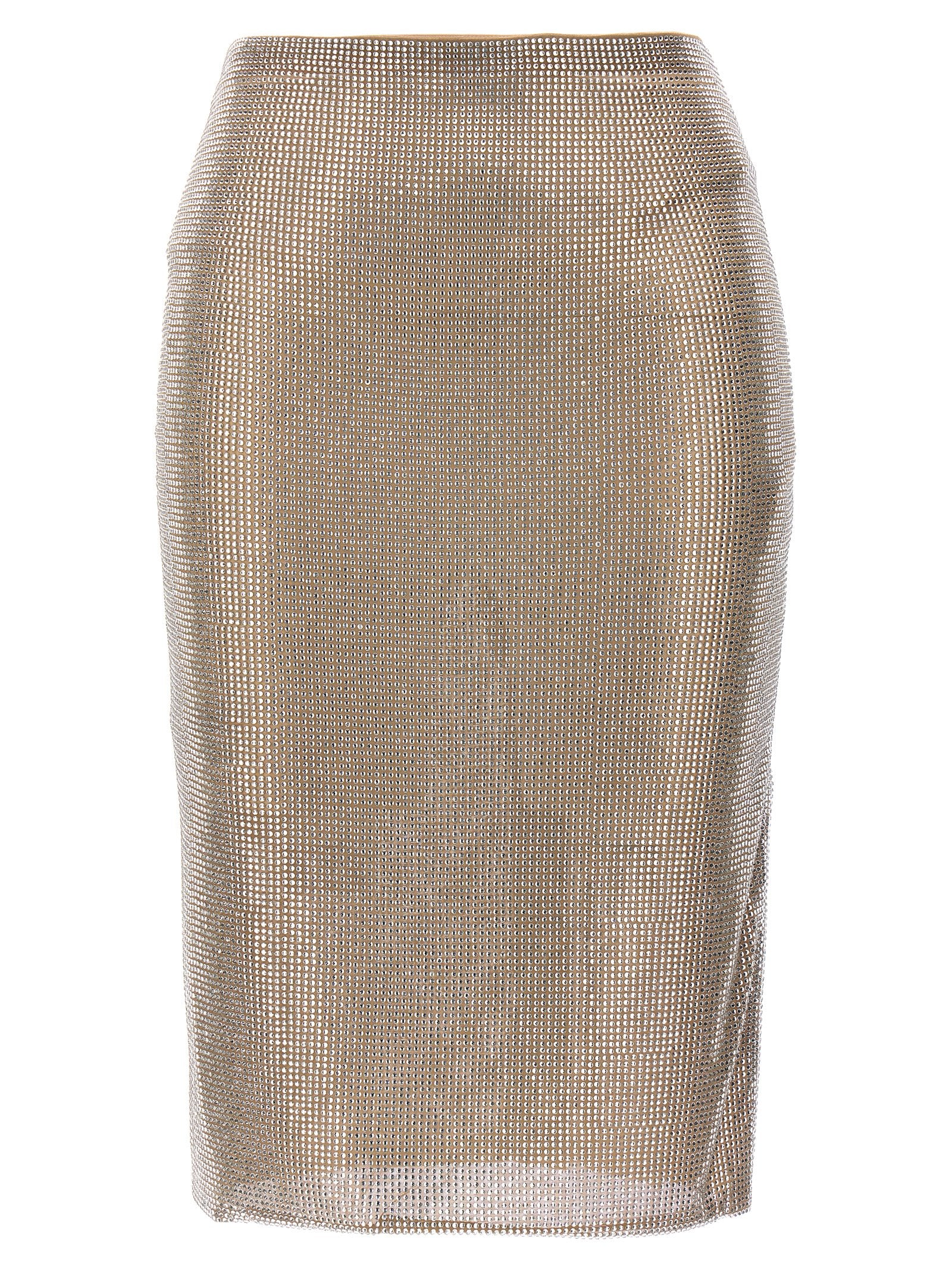 Giuseppe Di Morabito-Crystal Skirt Gonne Beige-Donna