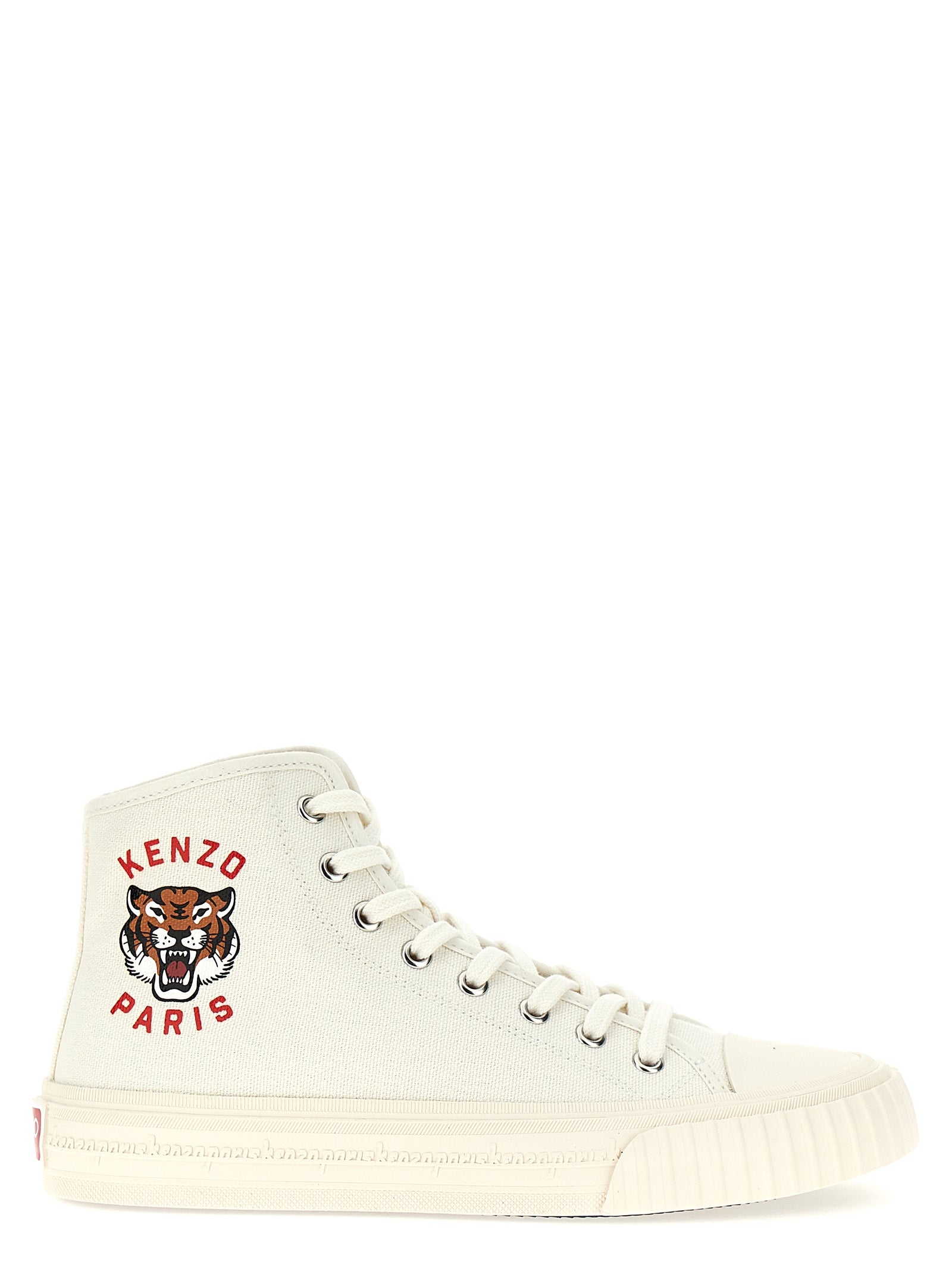 Kenzo-Foxy Sneakers Bianco-Donna