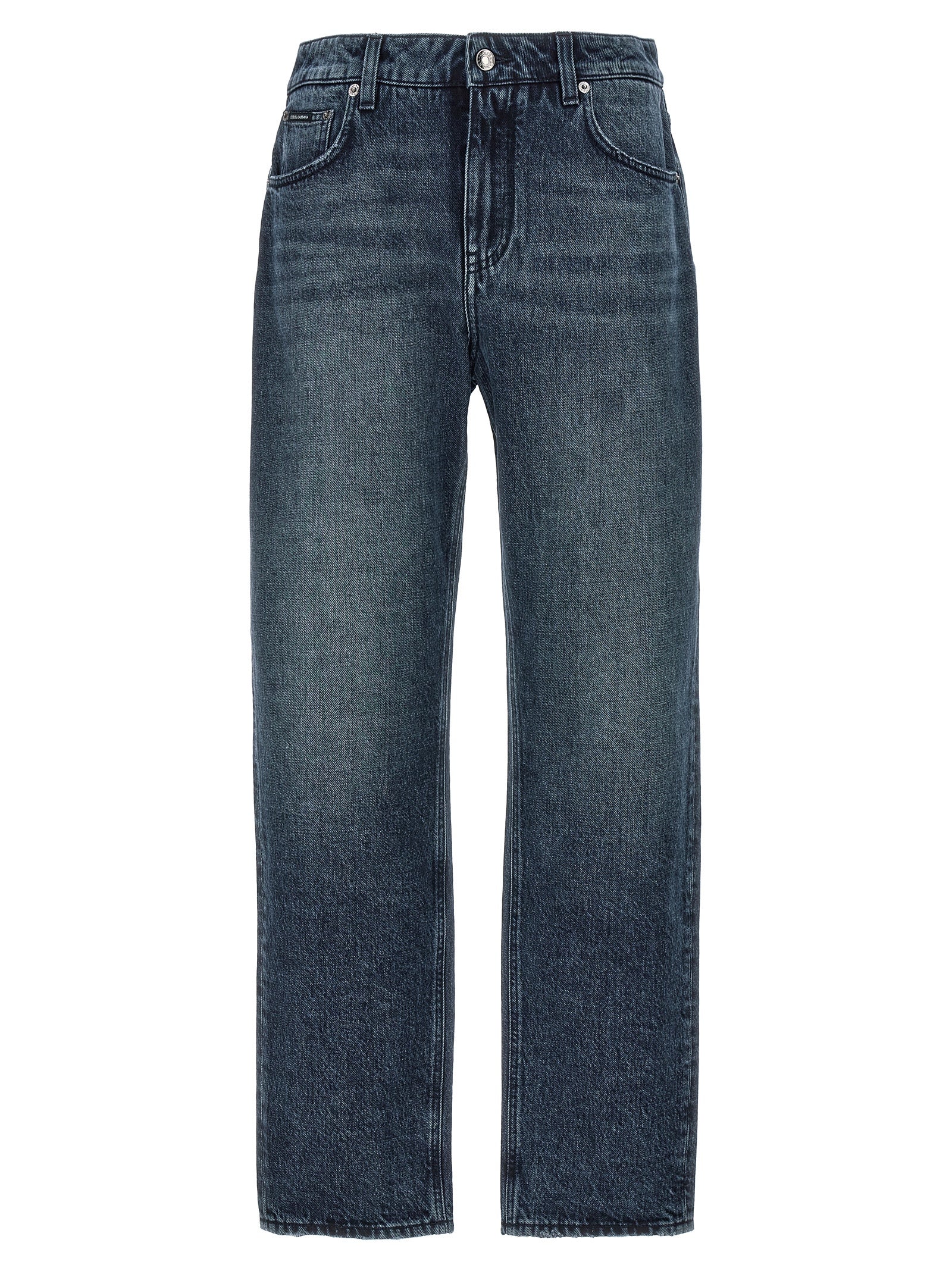 Dolce & Gabbana-Boyfriend Jeans Blu-Donna