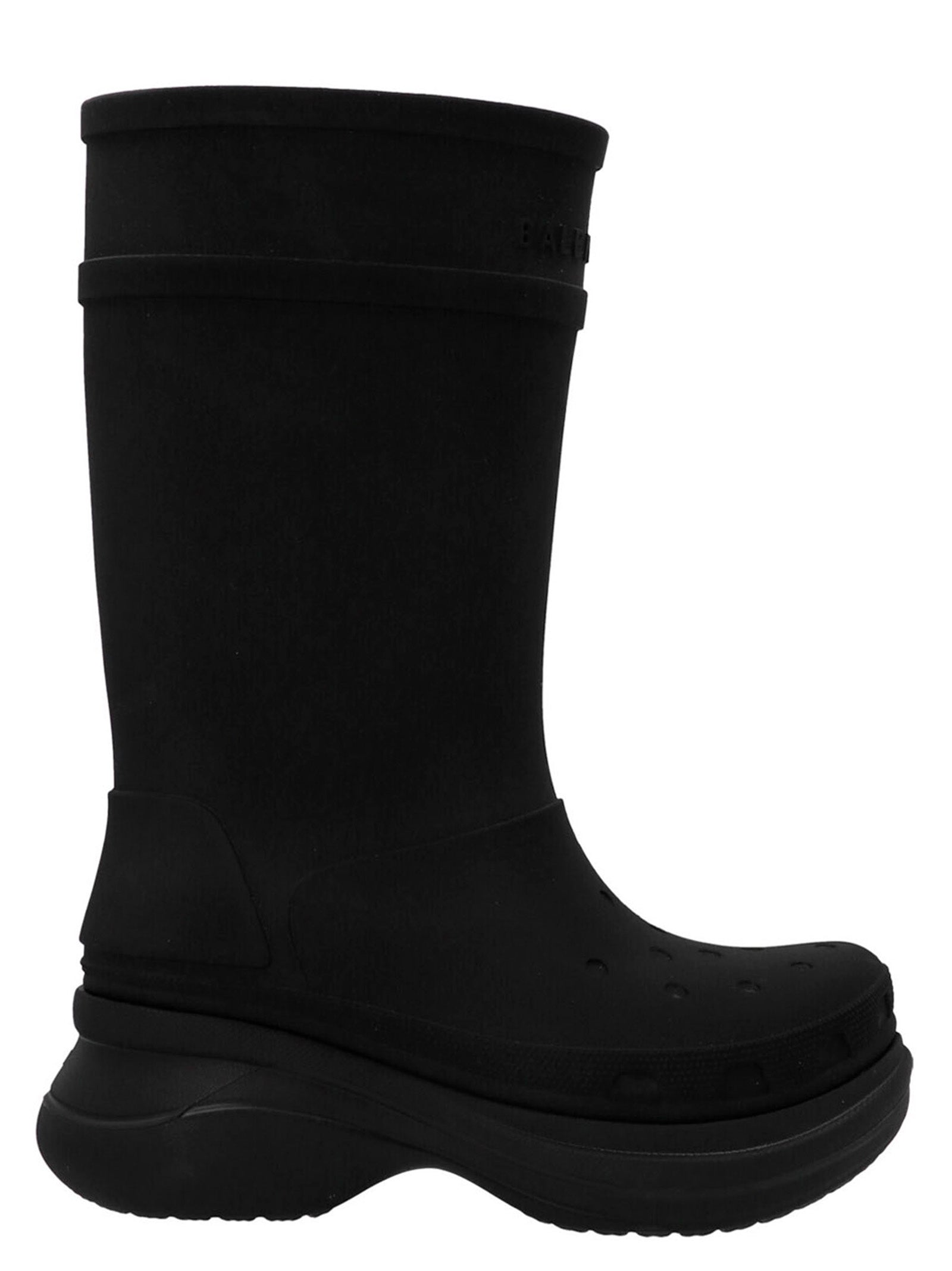 Balenciaga-Balenciaga X Crocs Boots Stivali E Stivaletti Nero-Uomo