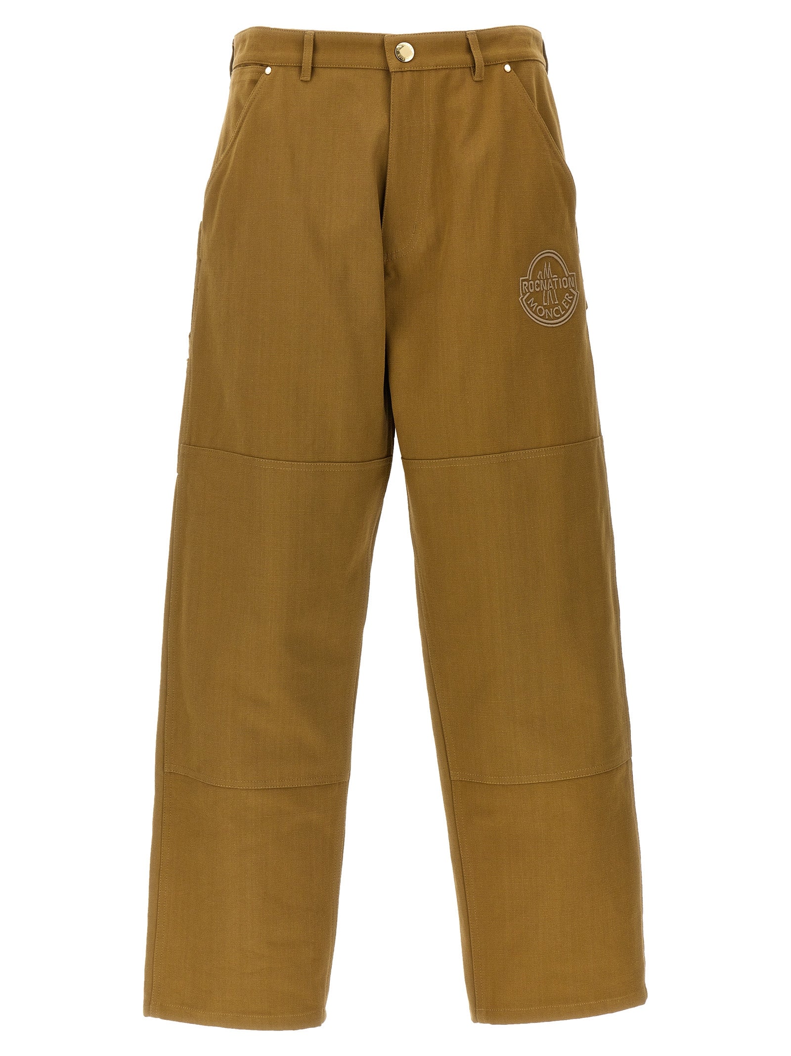 Moncler Genius-Moncler Genius Roc Nation By Jay-Z Jeans Beige-Uomo