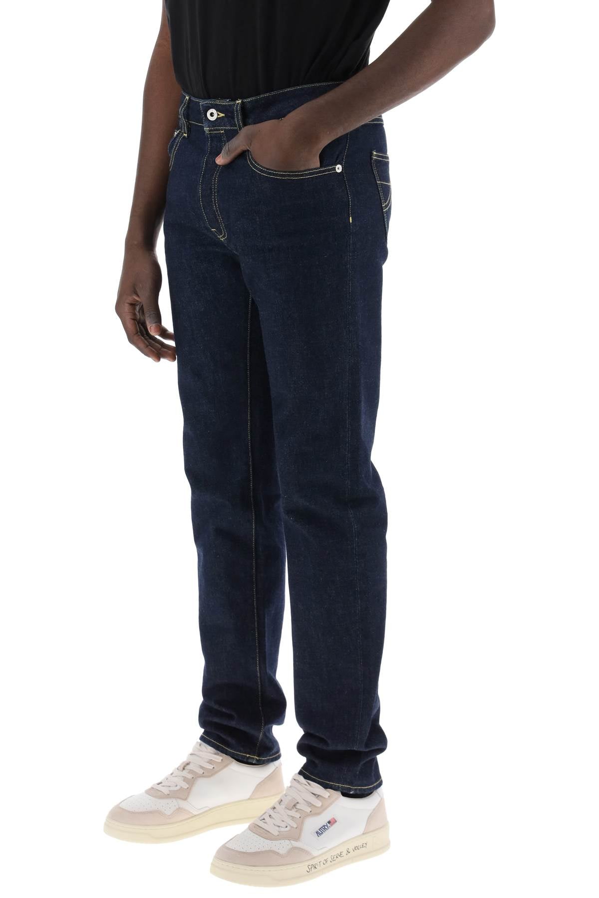 Kenzo-Jeans Slim Bara-Uomo