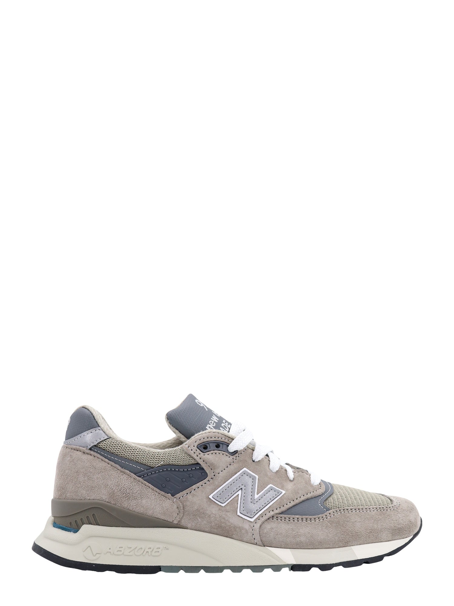 New Balance-Sneakers in suede con inserti in contrasto-Uomo