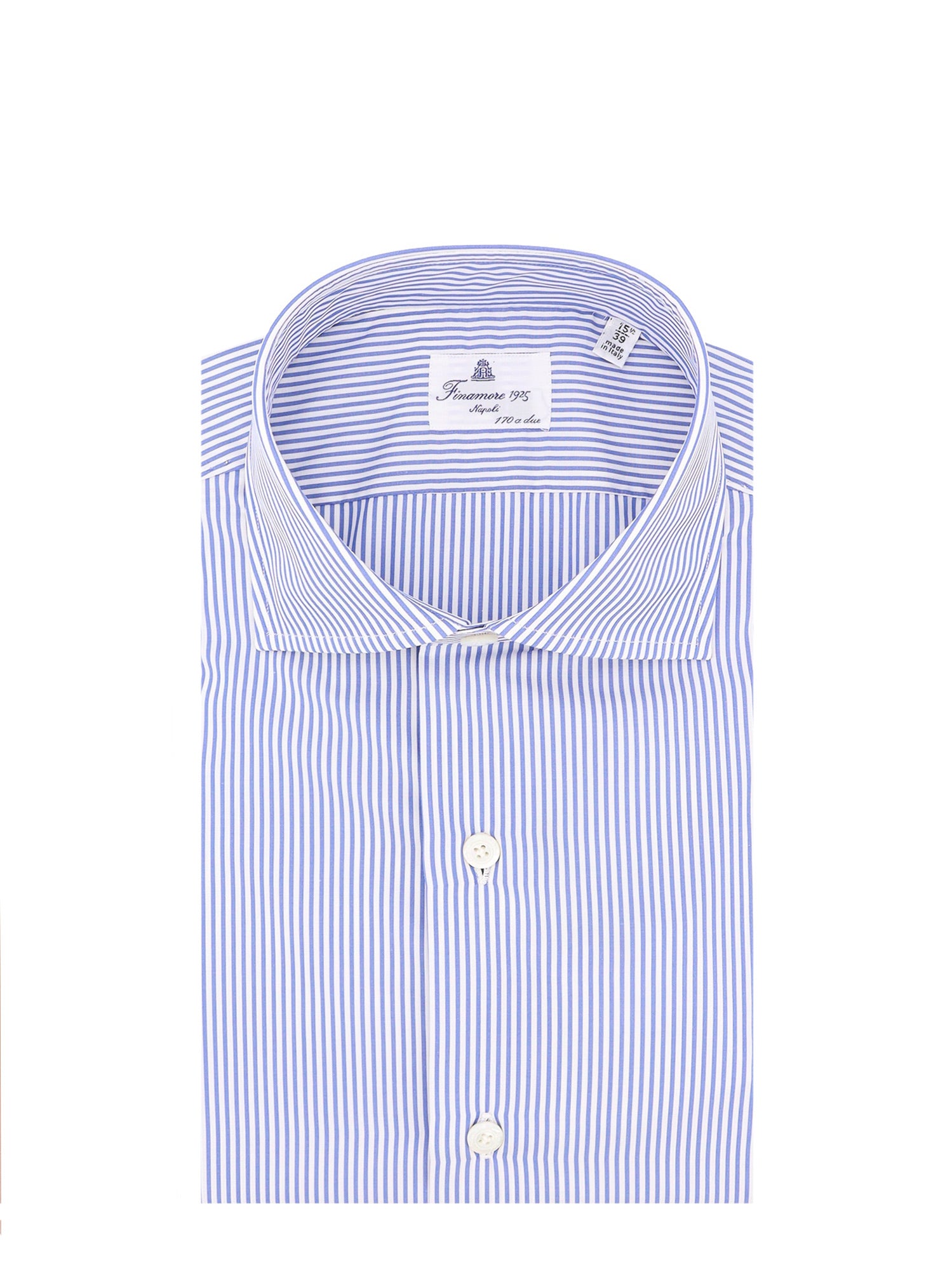 Finamore-Camicia in cotone con motivo a righe-Uomo