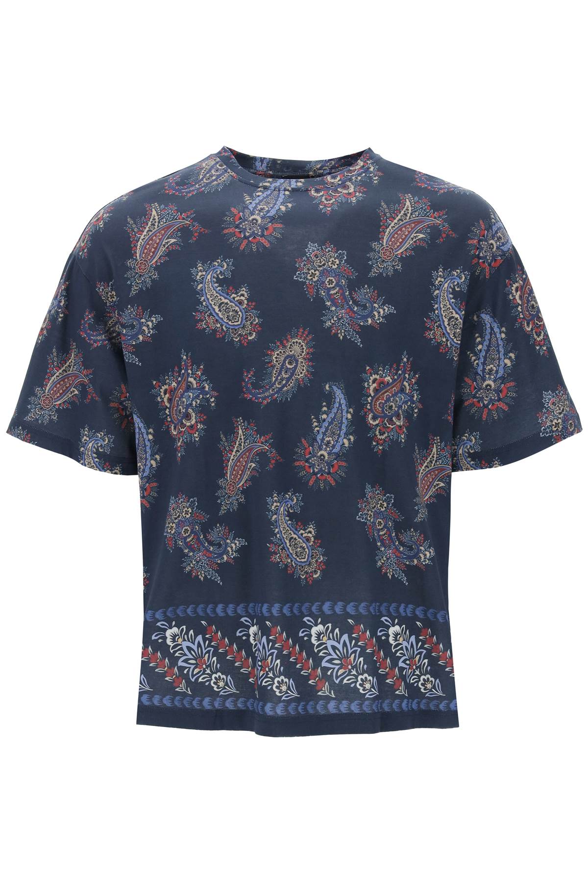 Etro-T Shirt Girocollo Con Stampa Paisley-Uomo