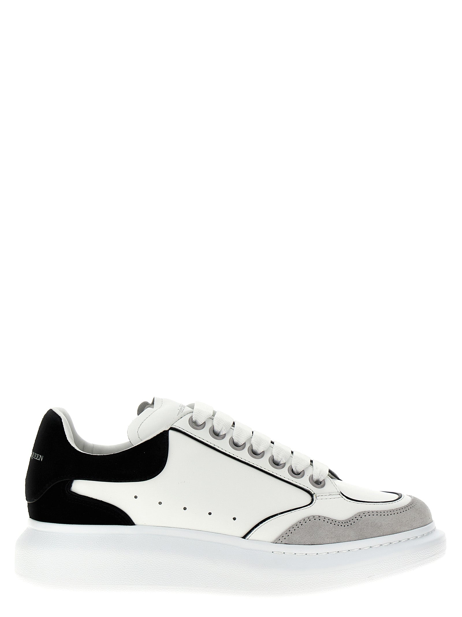 Alexander Mcqueen-Larry Sneakers Bianco/Nero-Donna