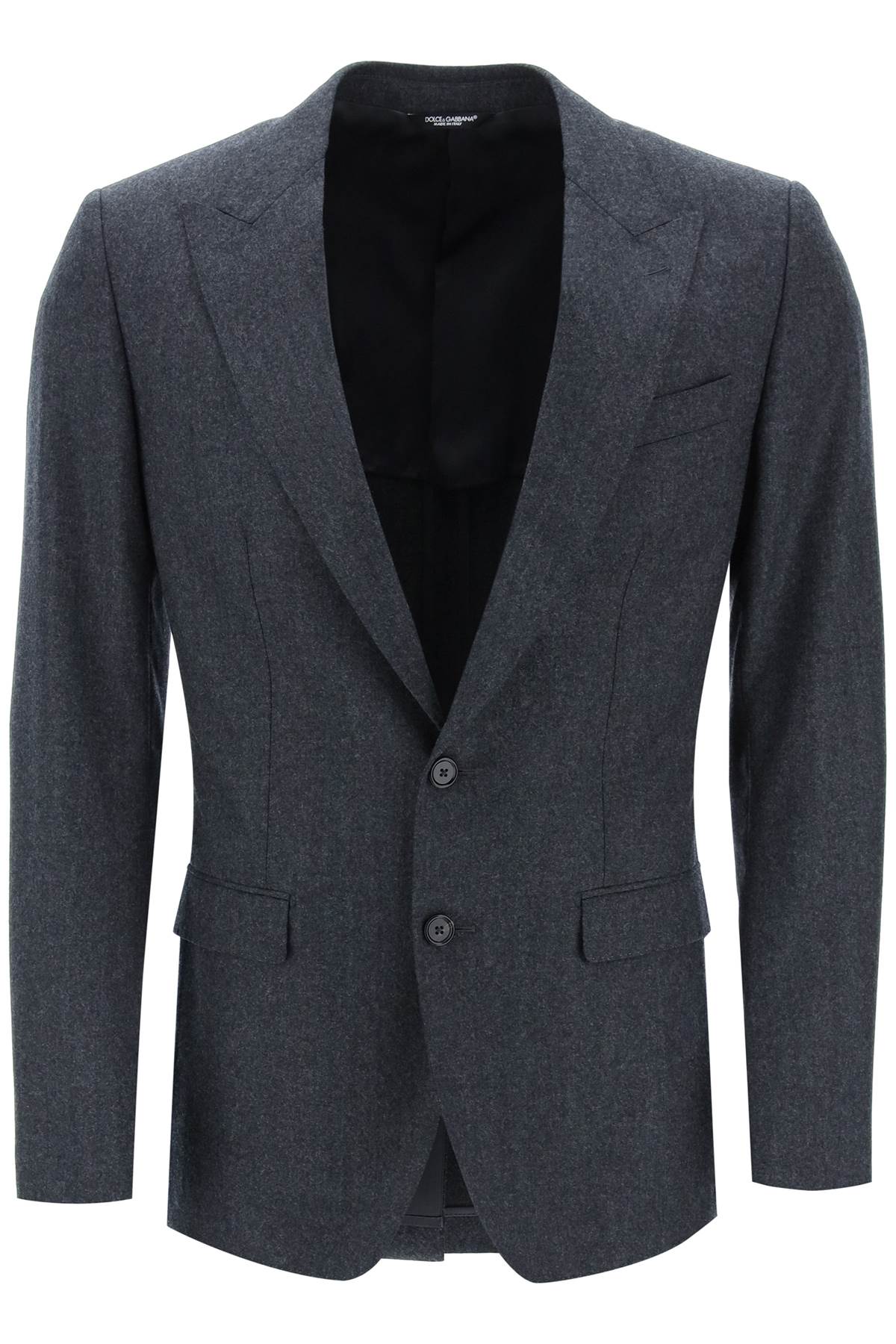 Dolce & Gabbana-Blazer Monopetto In Flanella-Uomo