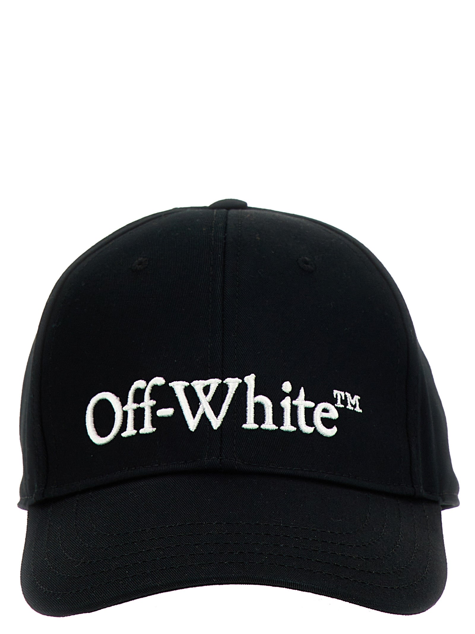 Off-White-Drill Logo Cappelli Bianco/Nero-Donna