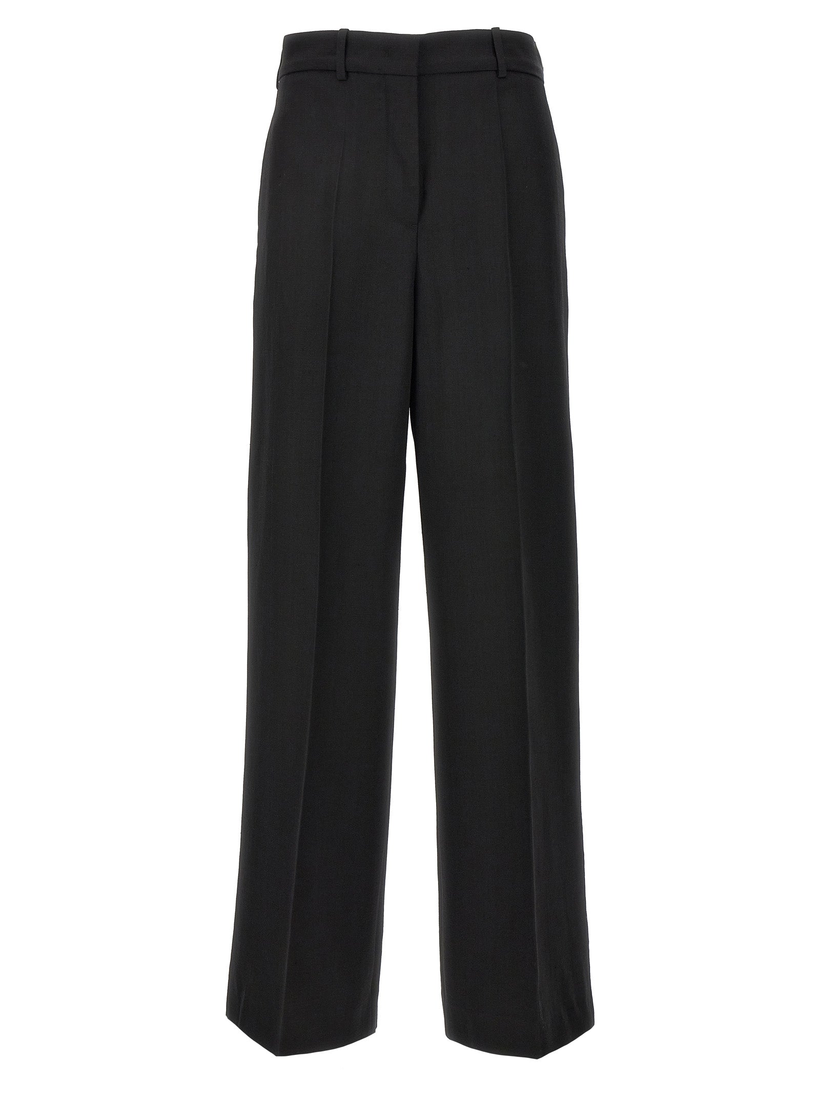 Jil Sander-61 Pantaloni Nero-Donna