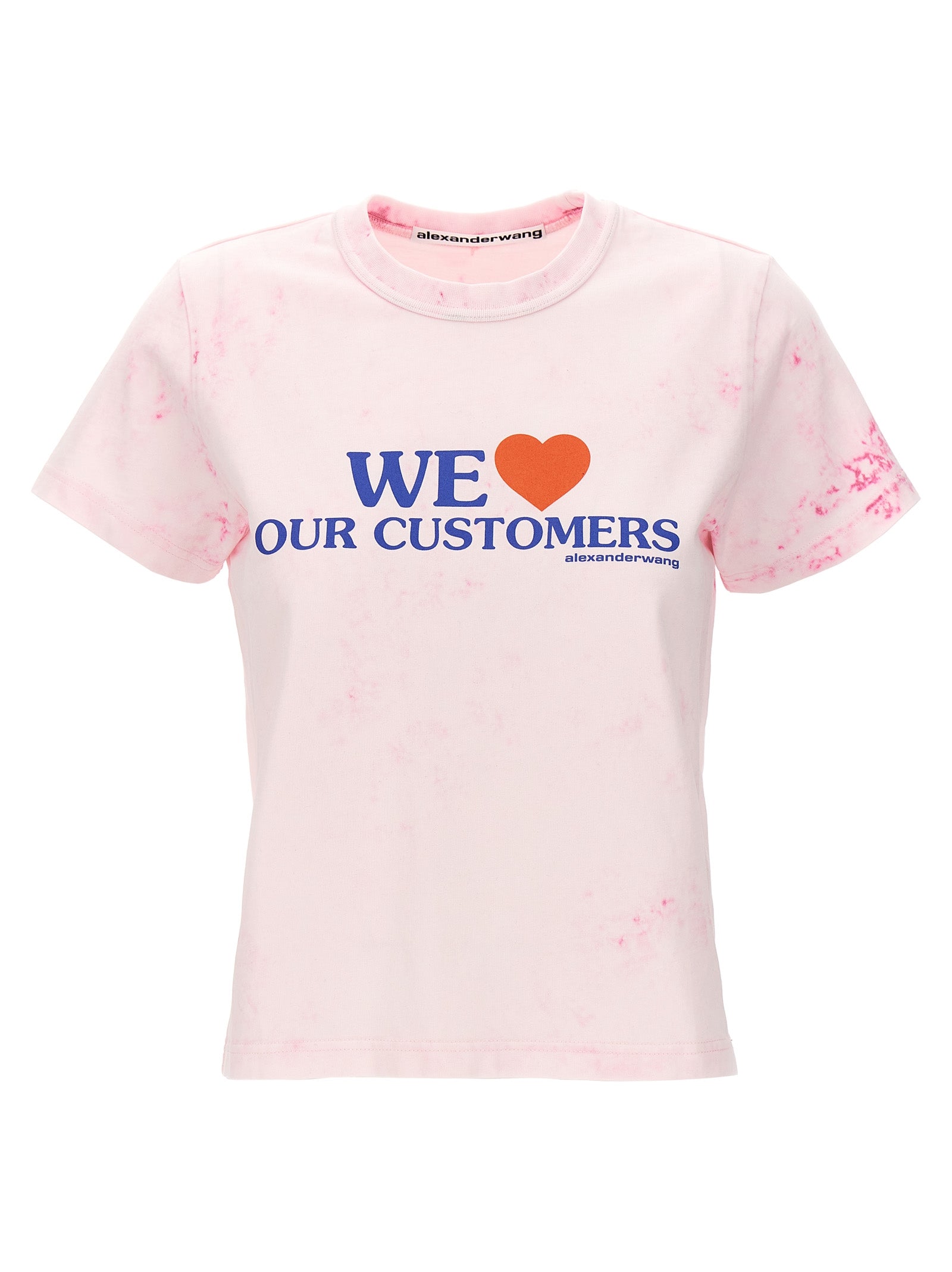 Alexander Wang-We Love Our Customers T Shirt Rosa-Donna