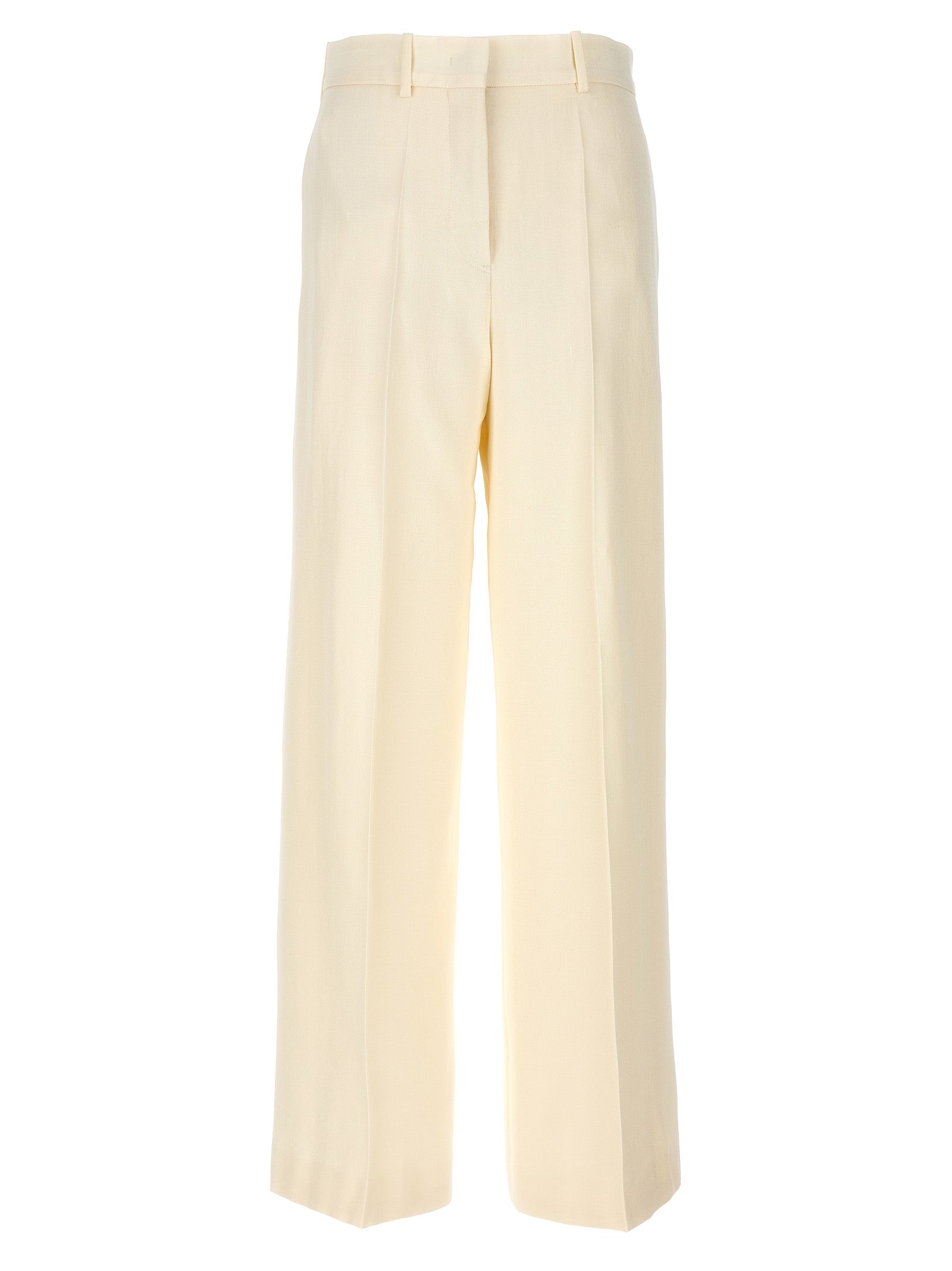 Jil Sander-61 Pantaloni Bianco-Donna