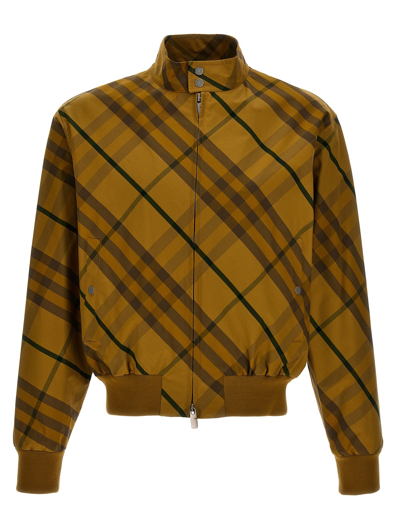 Burberry-Check Print Jacket Giacche Giallo-Uomo