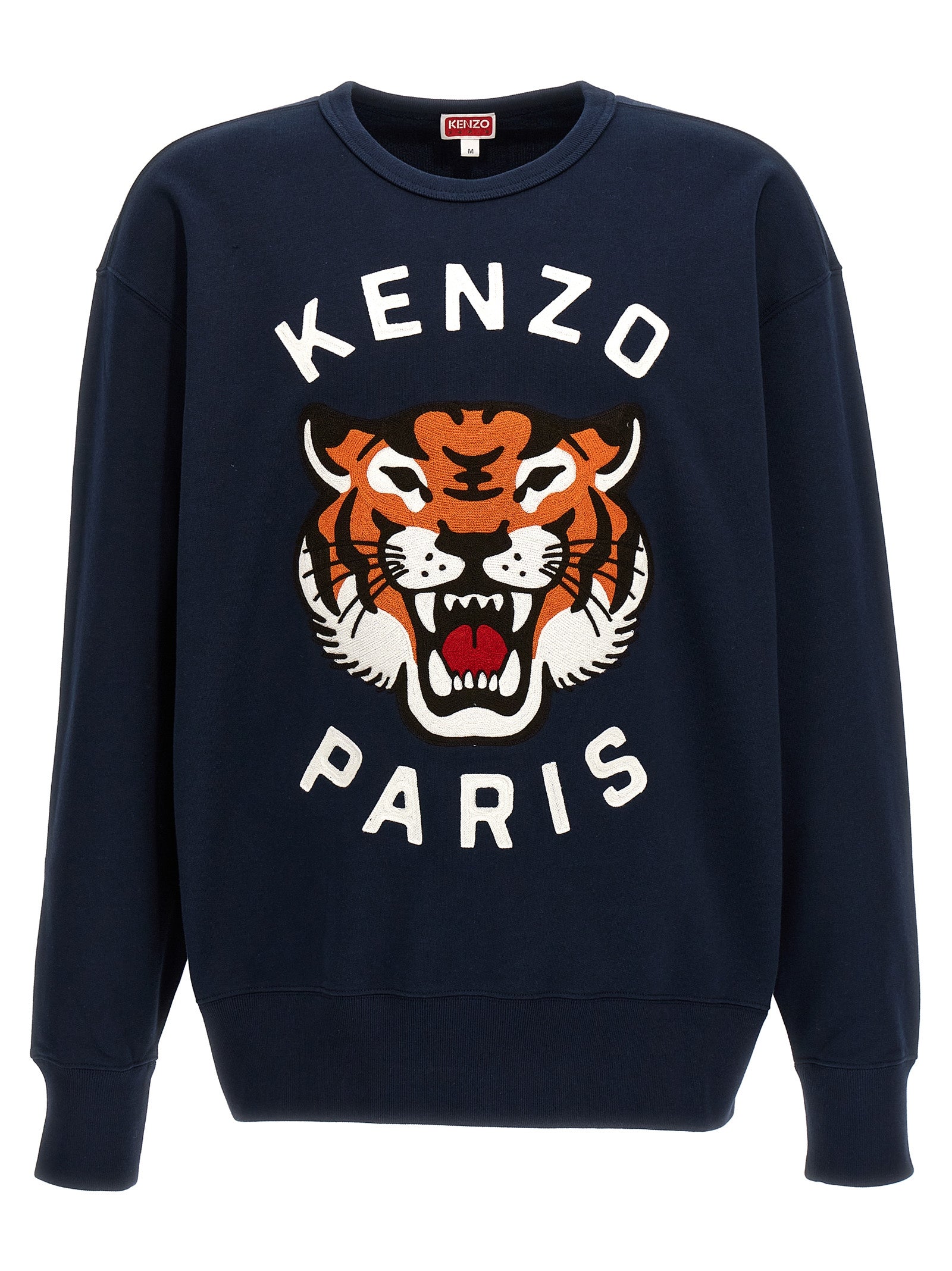 Kenzo-Lucky Tiger Felpe Blu-Uomo