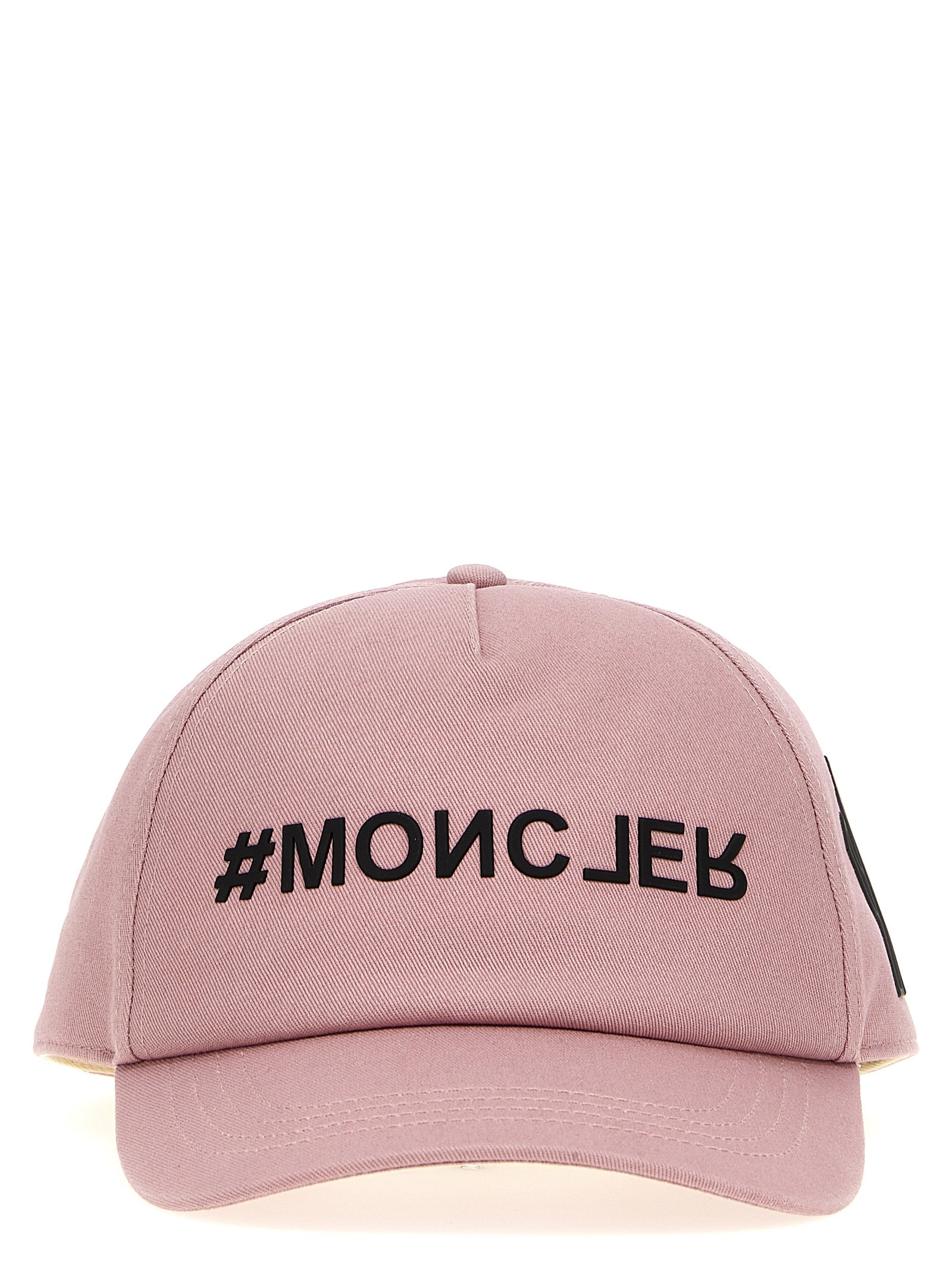 Moncler Grenoble-Logo Printed Cap Cappelli Rosa-Uomo