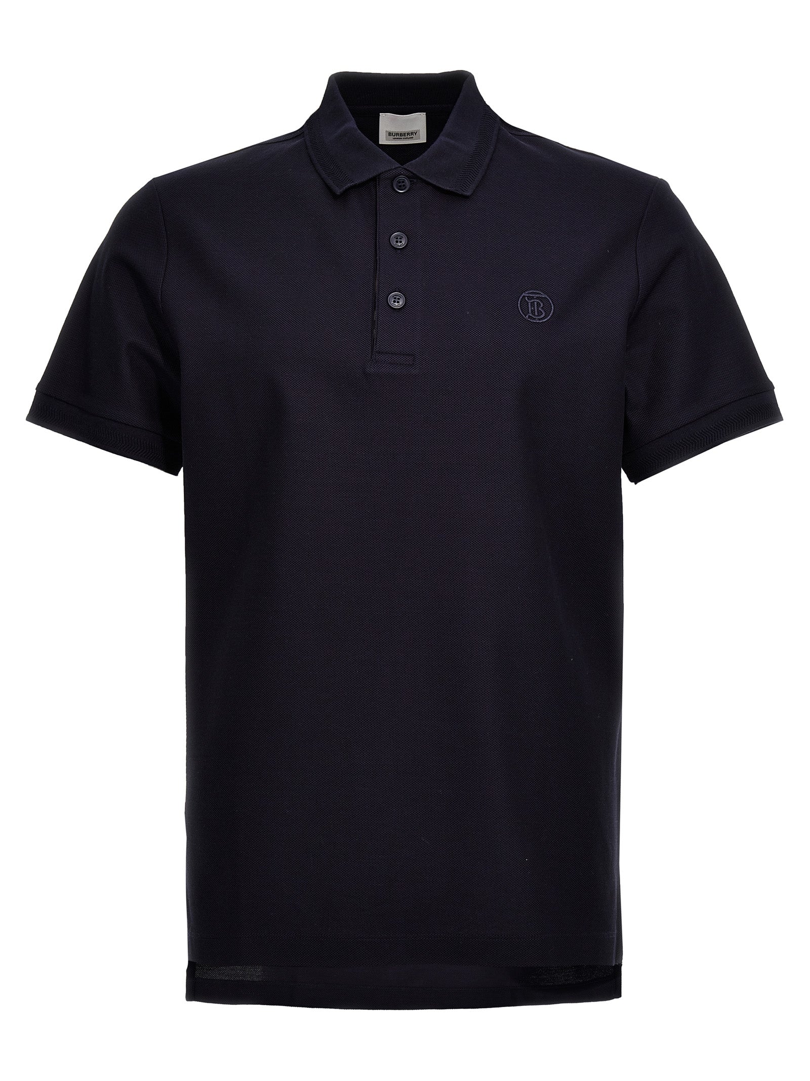 Burberry-Eddie Polo Blu-Uomo