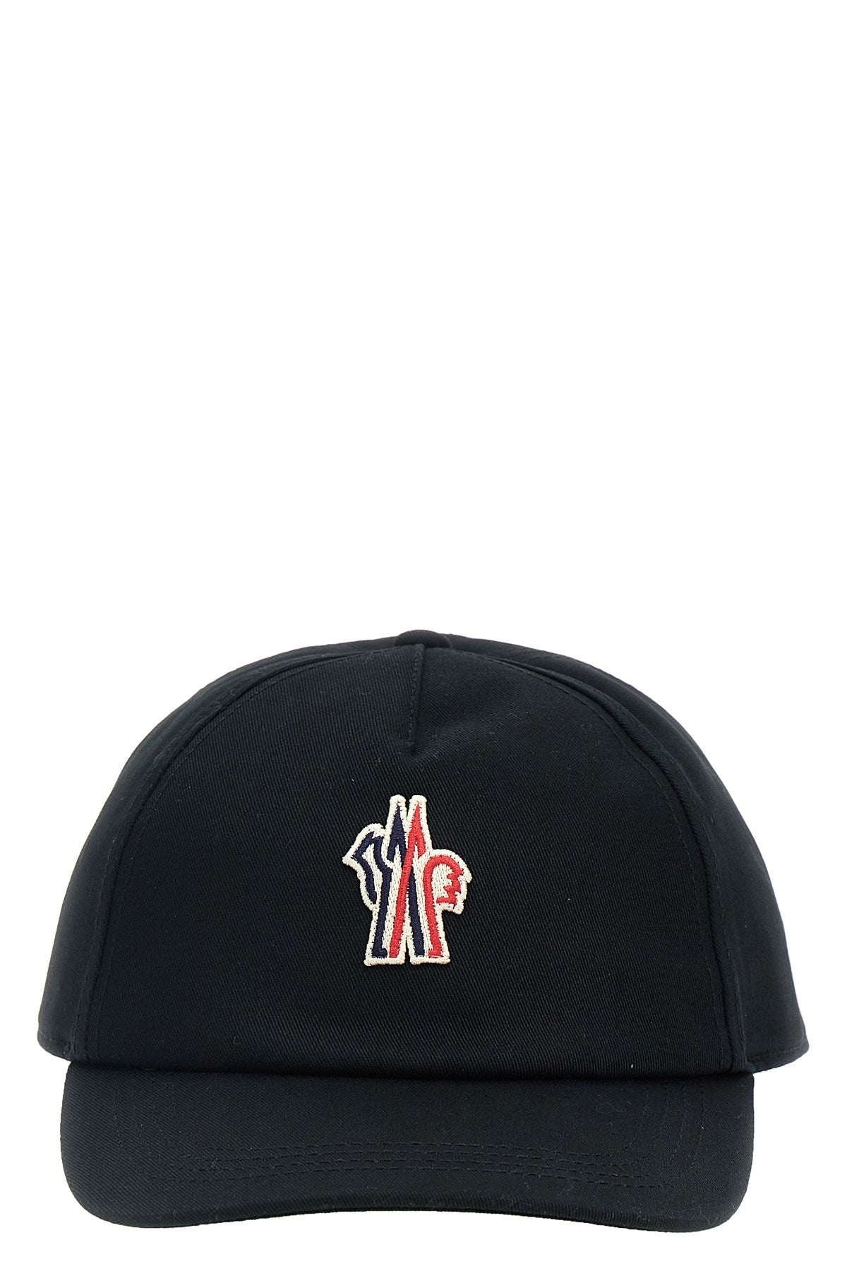 Moncler Grenoble-Logo Printed Cap Cappelli Nero-Uomo