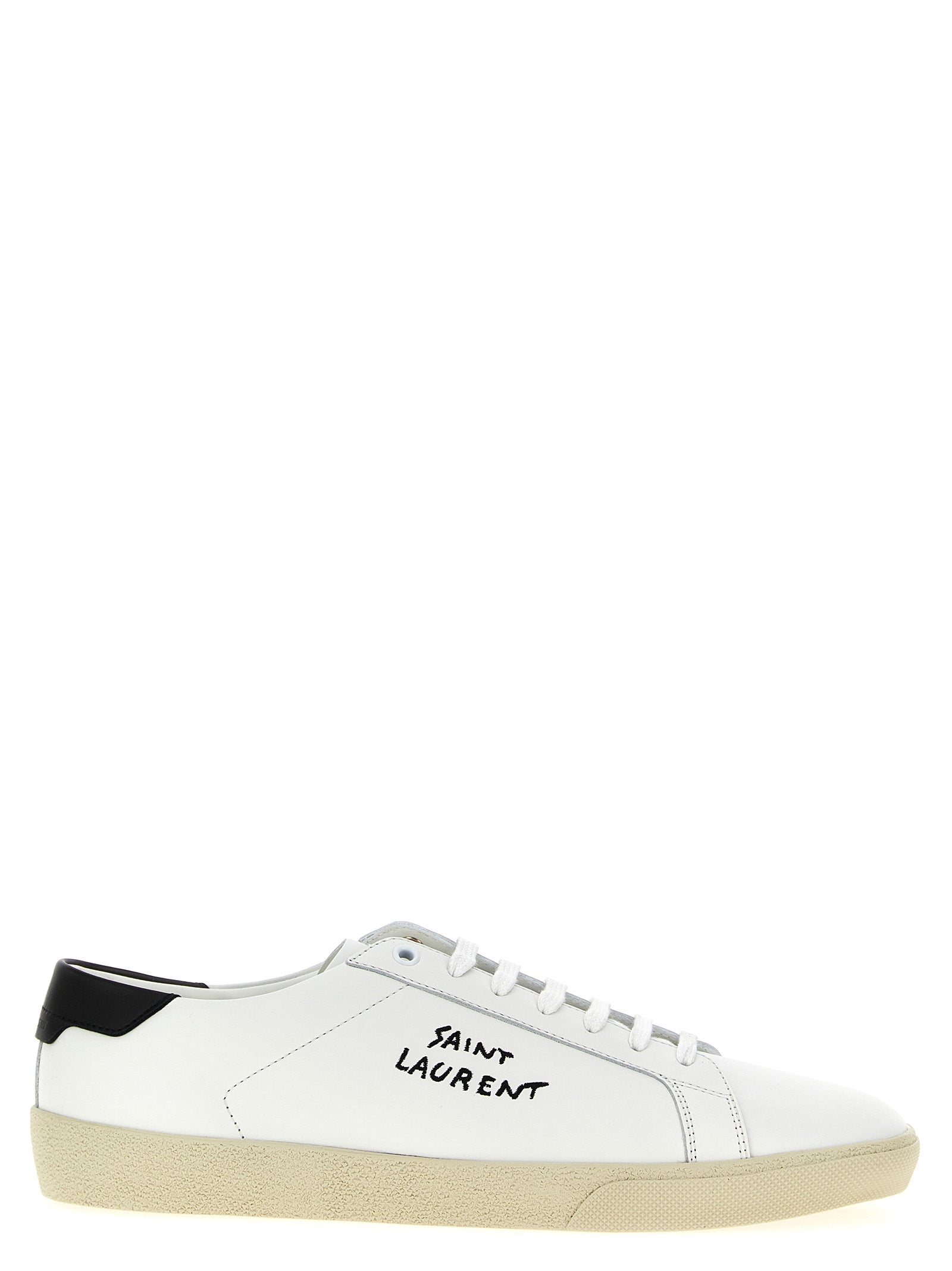 Saint Laurent-Court Sl/06 Sneakers Bianco/Nero-Uomo