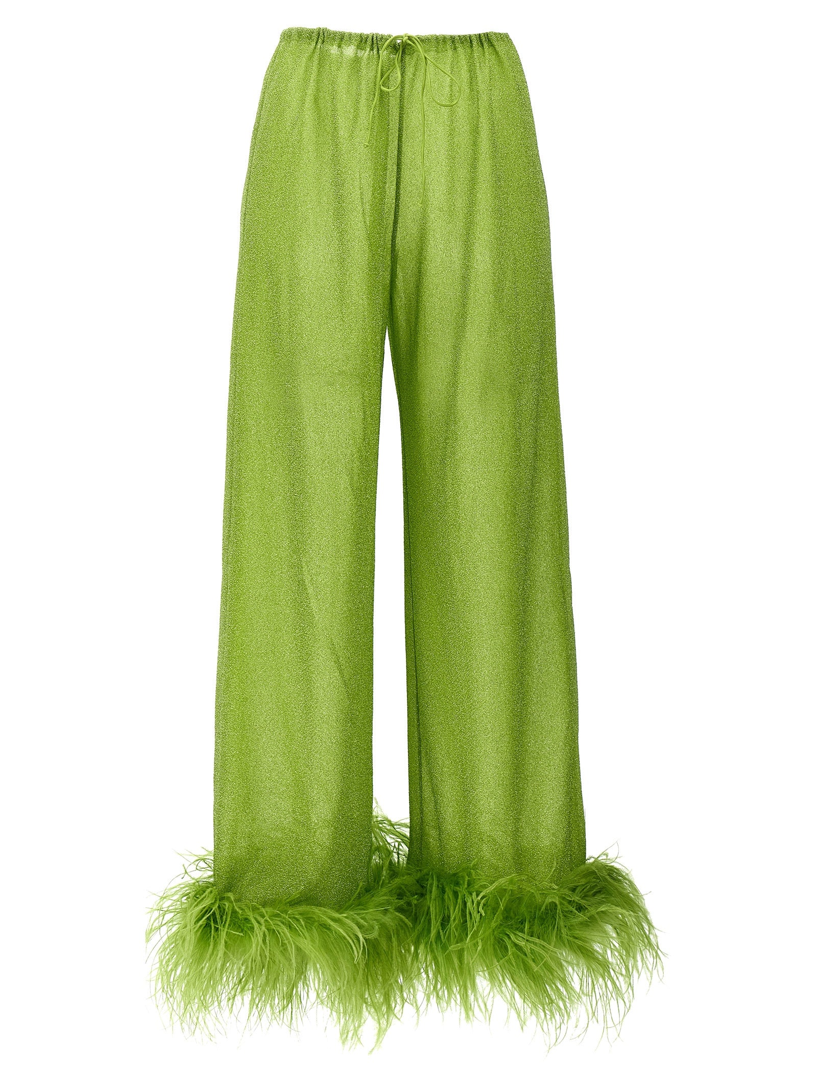 OséRee-Lumiere Plumage Pantaloni Verde-Donna