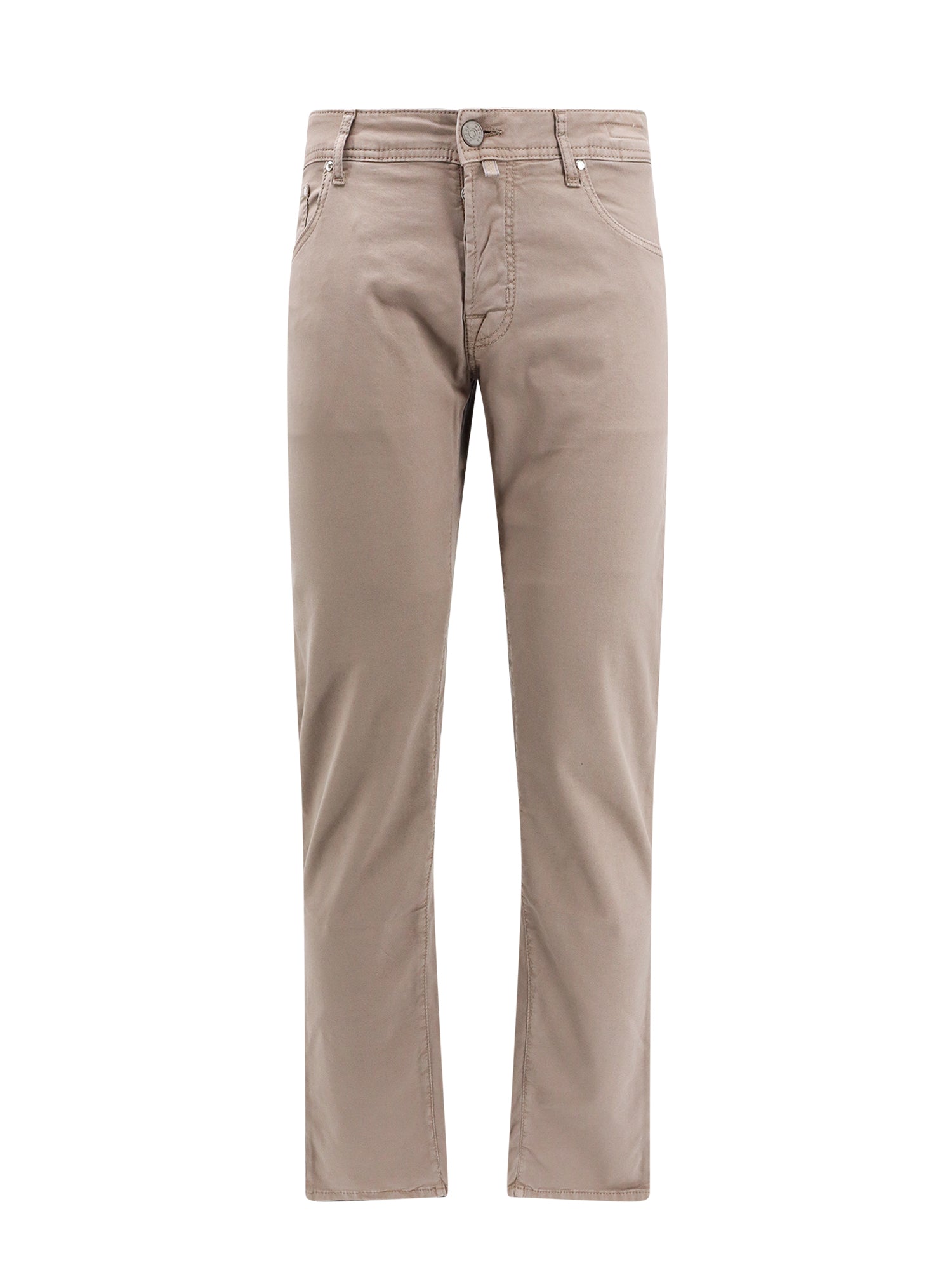 Jacob Cohen-Pantalone slim in cotone con patch logo posteriore-Uomo