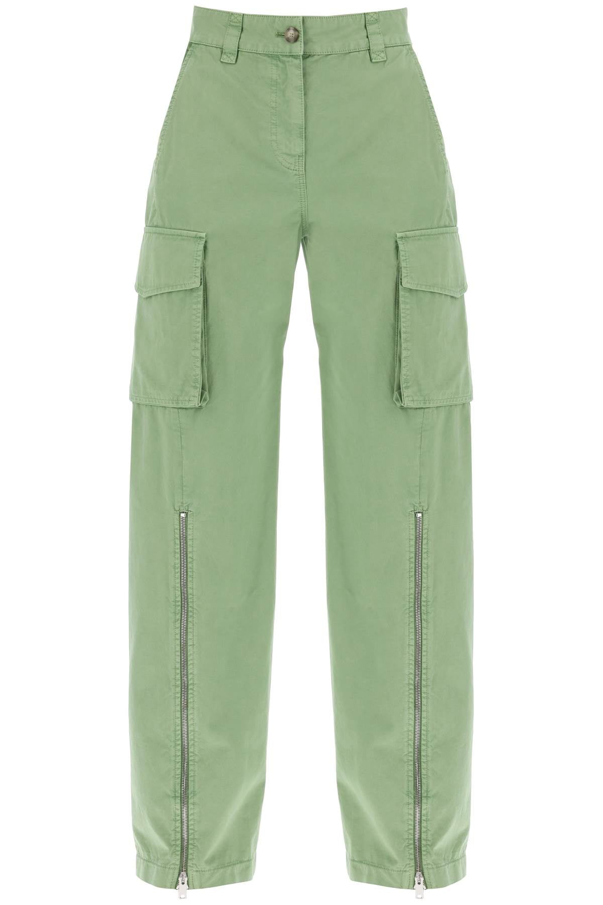 Stella Mc Cartney-Pantaloni Cargo In Cotone Biologico-Donna