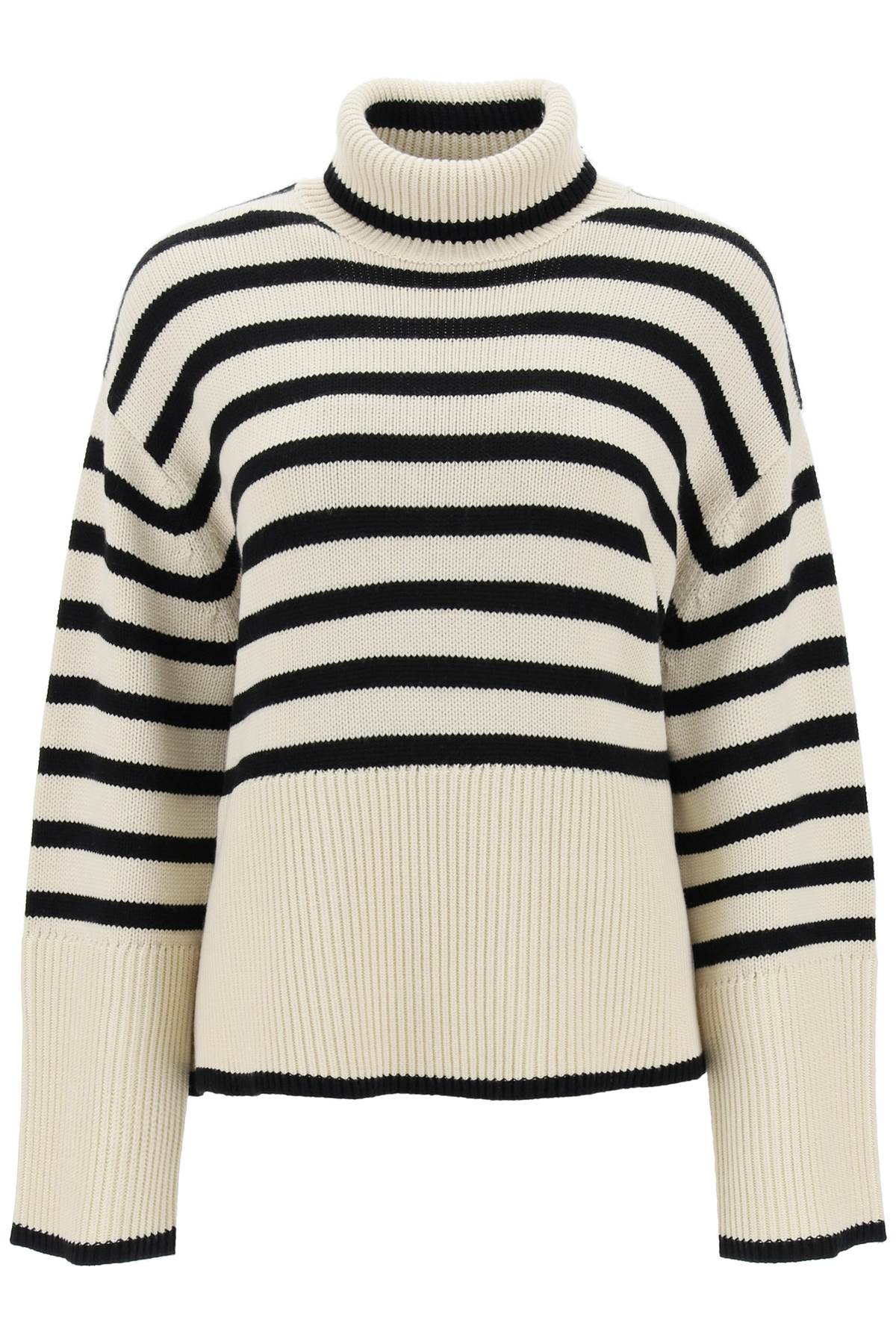 Toteme-Pullover A Righe In Lana E Cotone-Donna