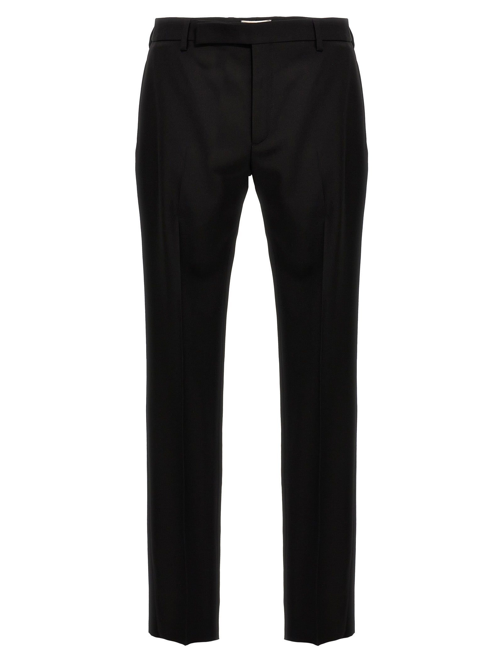 Saint Laurent-Iconic Le Smoking Pantaloni Nero-Uomo