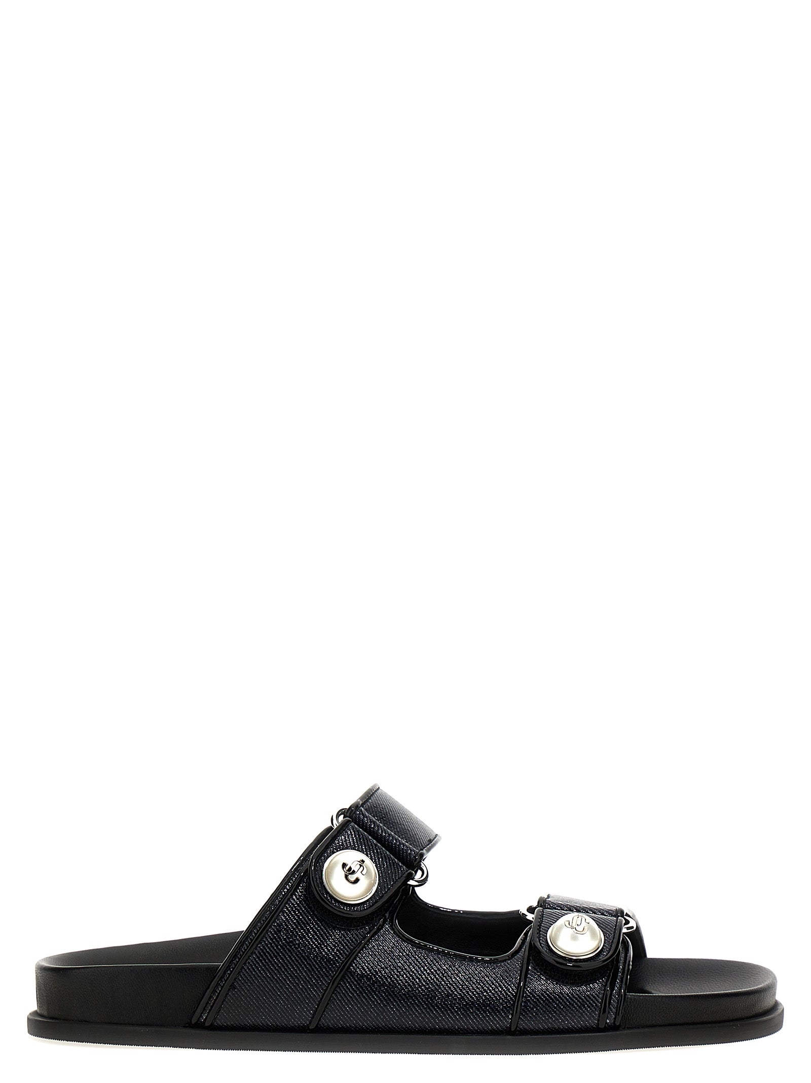 Jimmy Choo-Fayence Sandali Nero-Donna