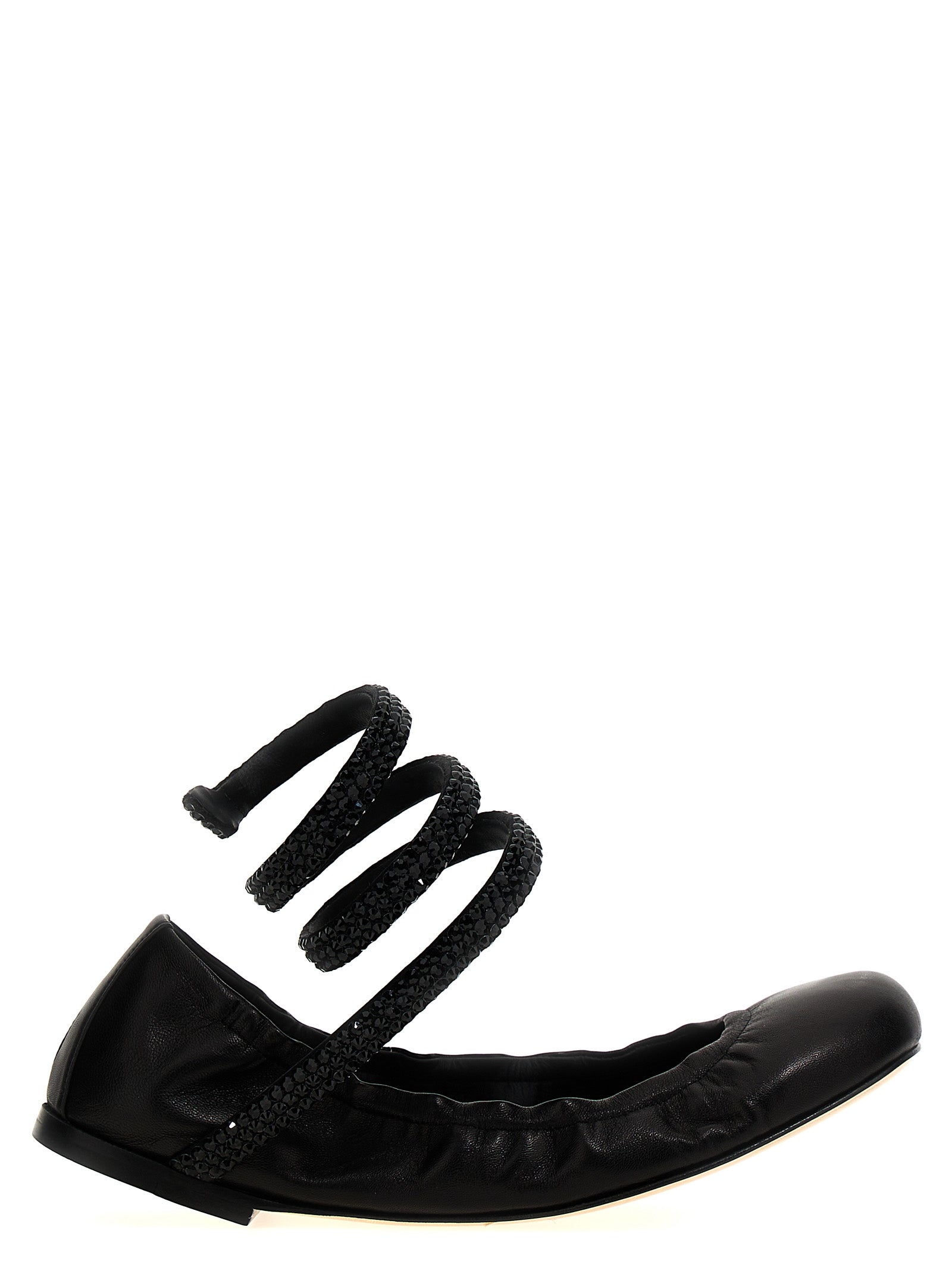 René Caovilla-Cleo Flat Shoes Nero-Donna