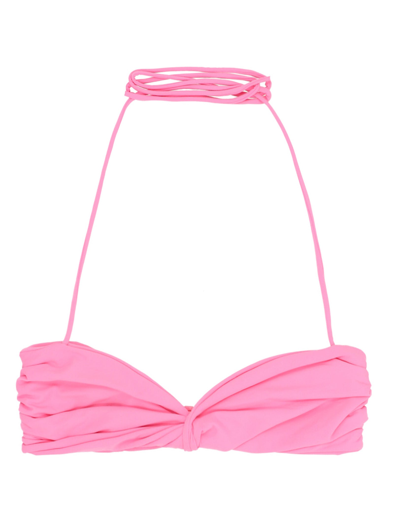 Magda Butrym-Knot Bikini Top Beachwear Rosa-Donna