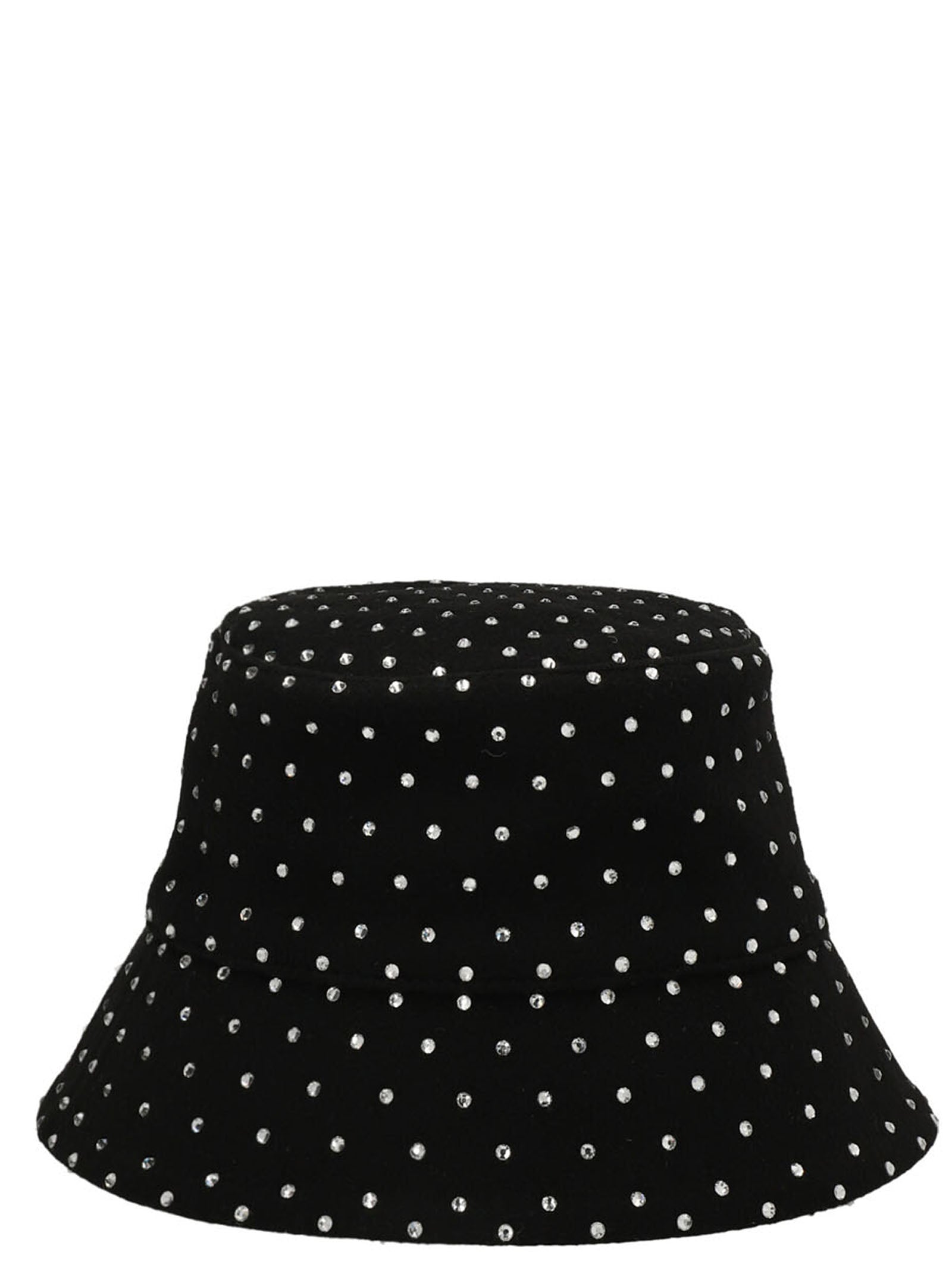 Ruslan Baginskiy-Crystal Bucket Hat Cappelli Nero-Donna