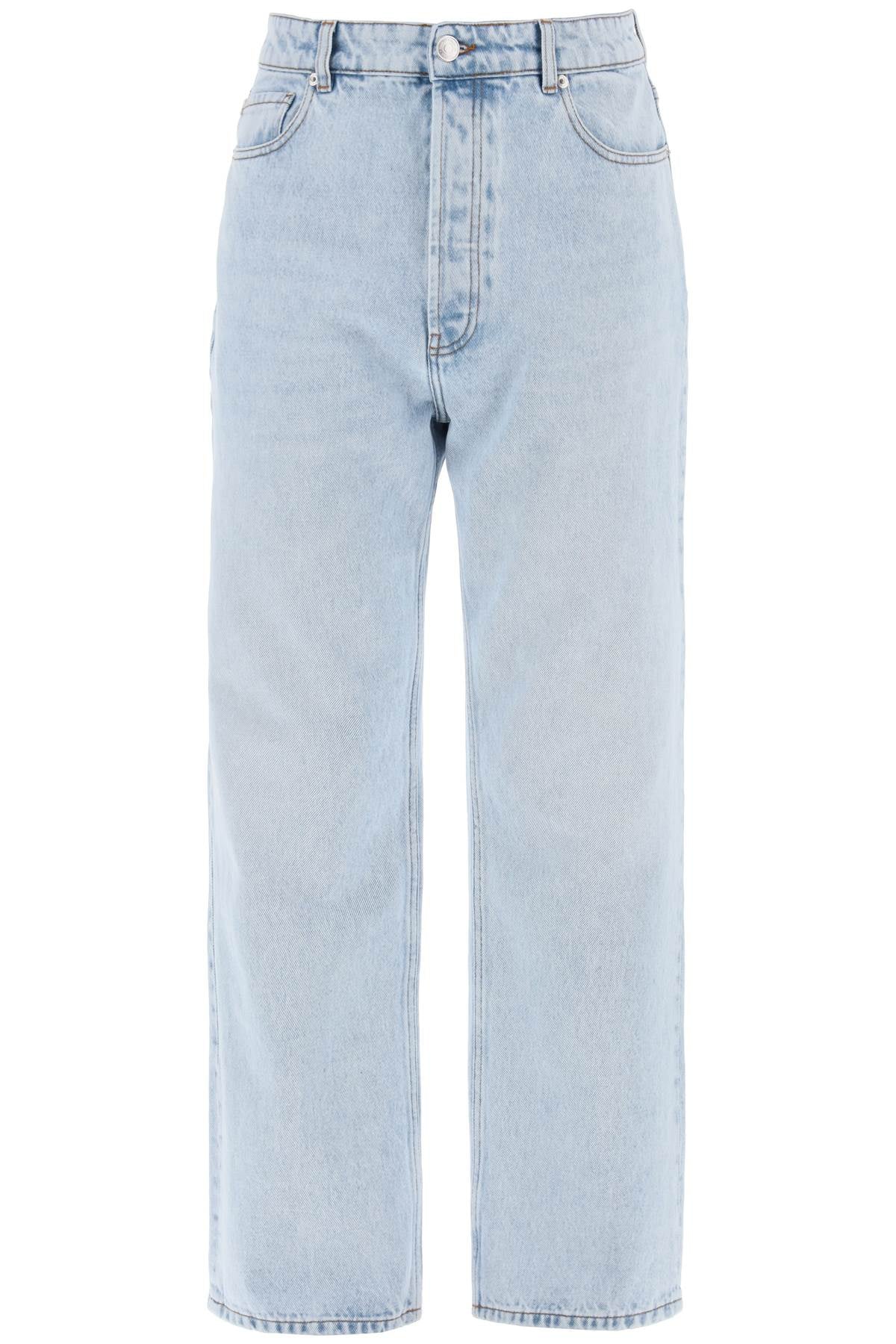 Ami Paris-Jeans In Denim A Gamba Ampia-Donna