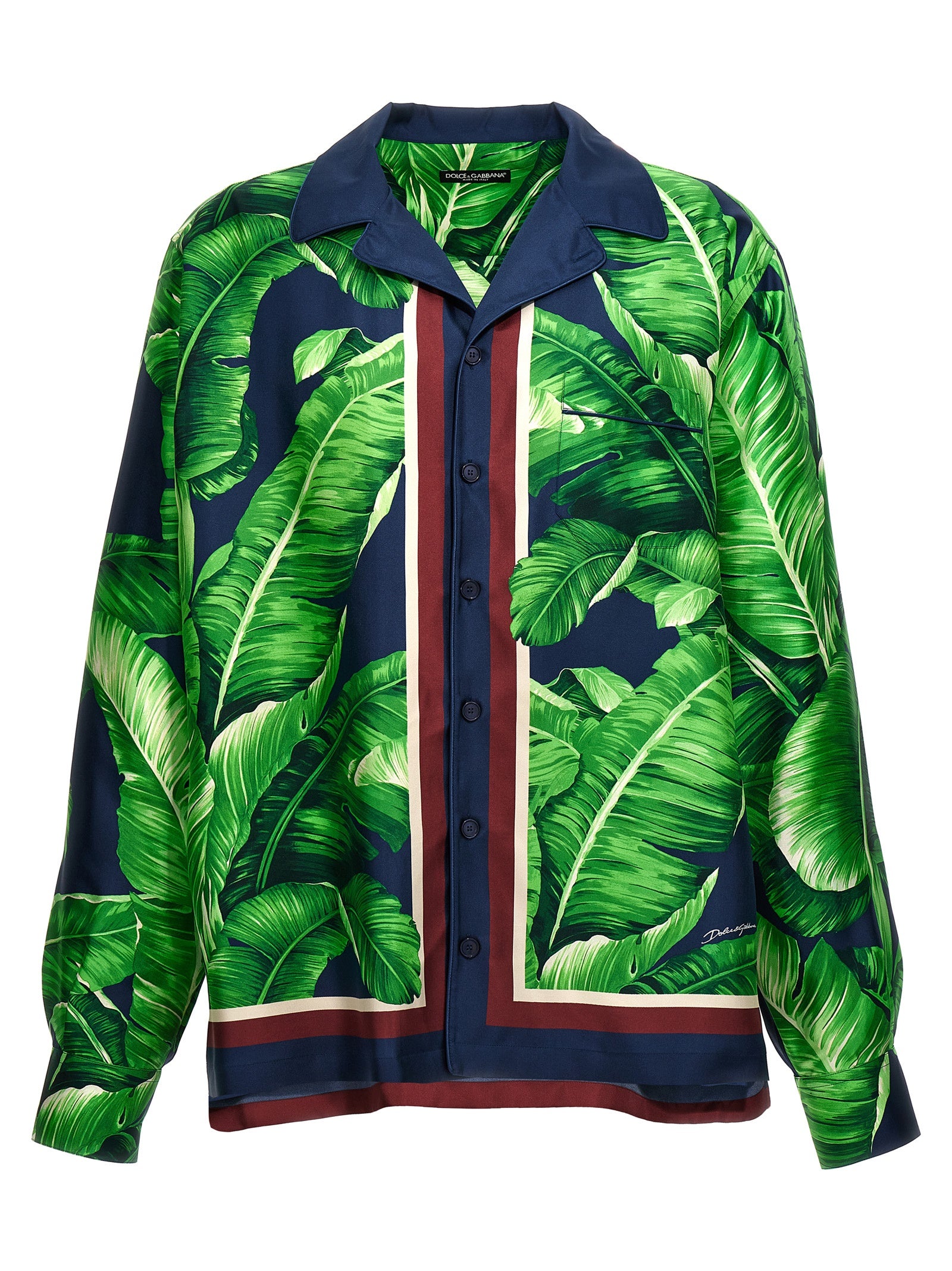 Dolce & Gabbana-Banano Camicie Verde-Uomo